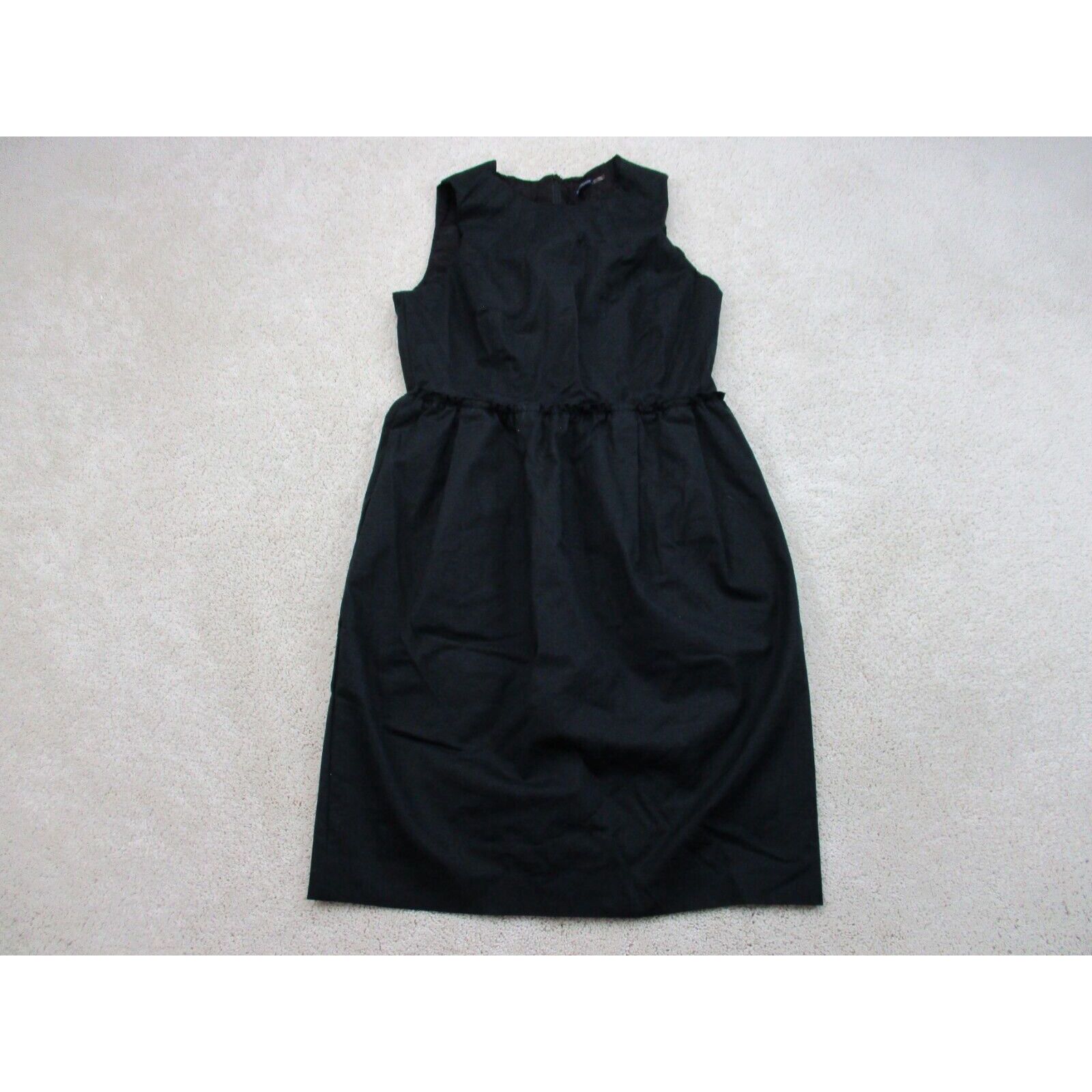 Vintage Magaschoni Dress Womens 12 Black Sleeveless Cotton Stretch ...