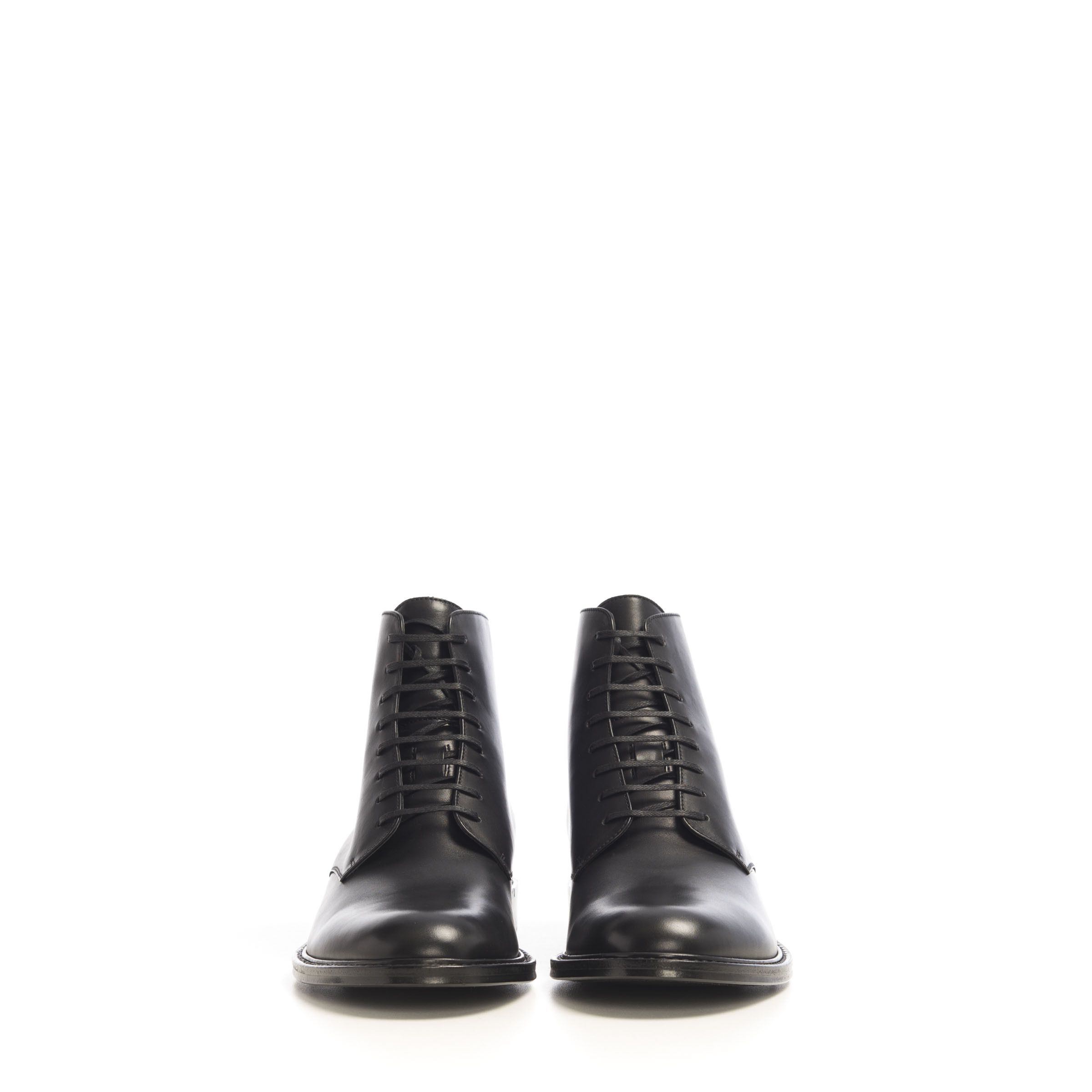 Saint Laurent Paris Army Laced Boots In Smooth Leather Size US 6 / EU 39 - 2 Thumbnail
