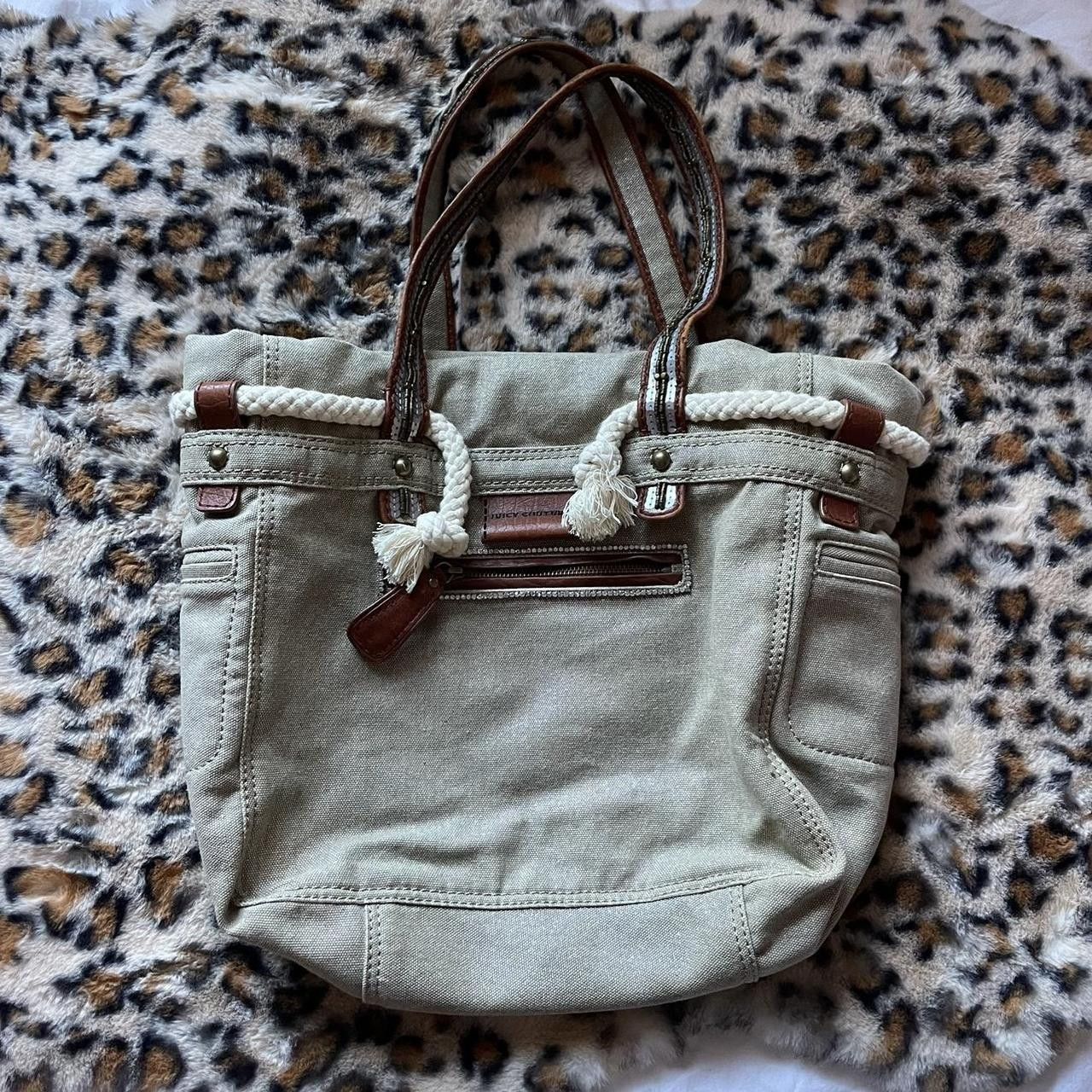 Juicy Couture grey tote sale bag