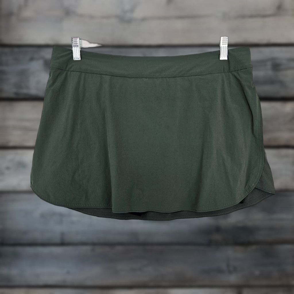 Outdoor Voices Outdoor Voices Skort Womens Sz XL Dark Green Pull On Size ONE SIZE - 1 Thumbnail