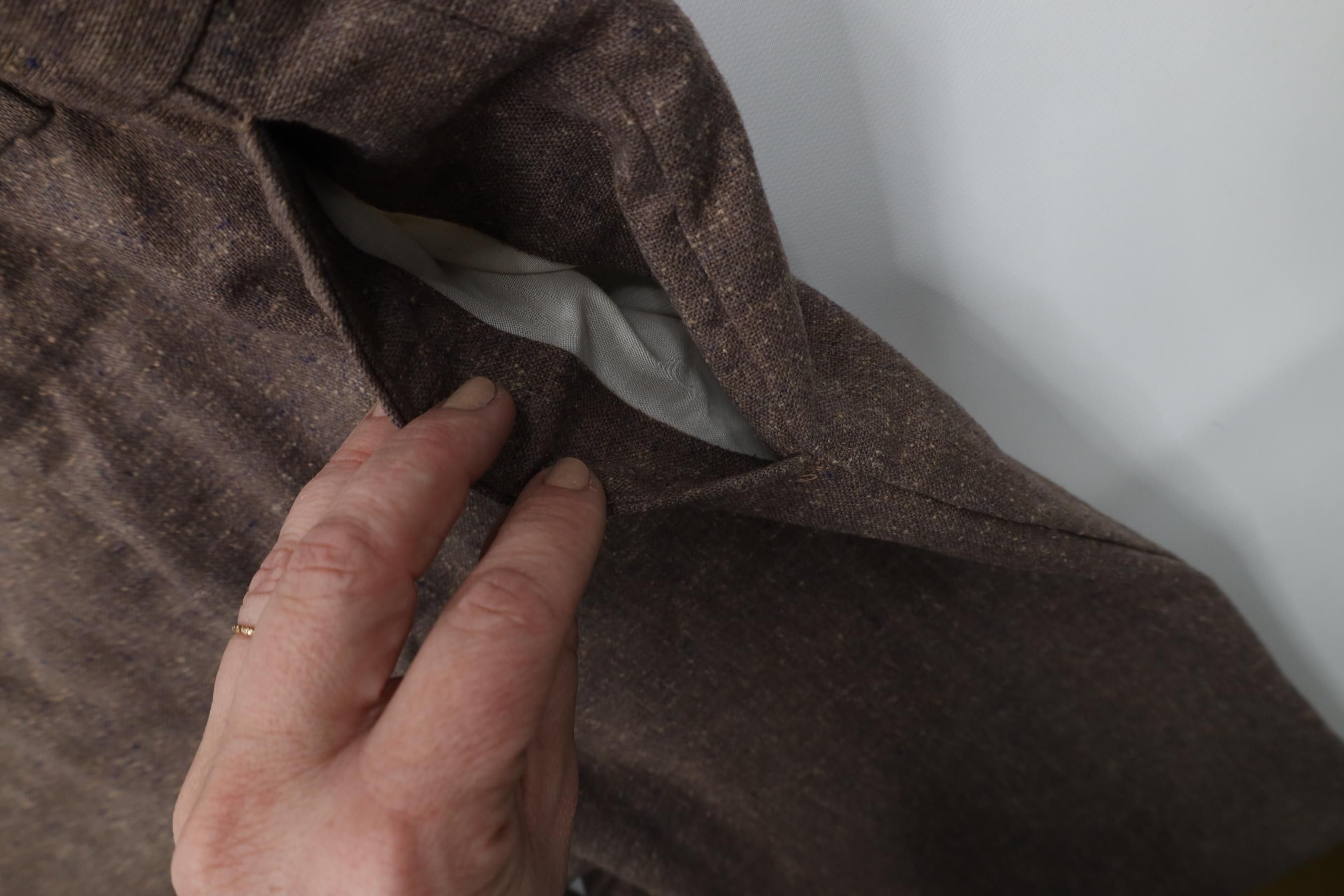Vintage Vintage 70s Streetwear Wool Blend Knit Wide Leg Chino Pants Size US 29 - 10 Thumbnail