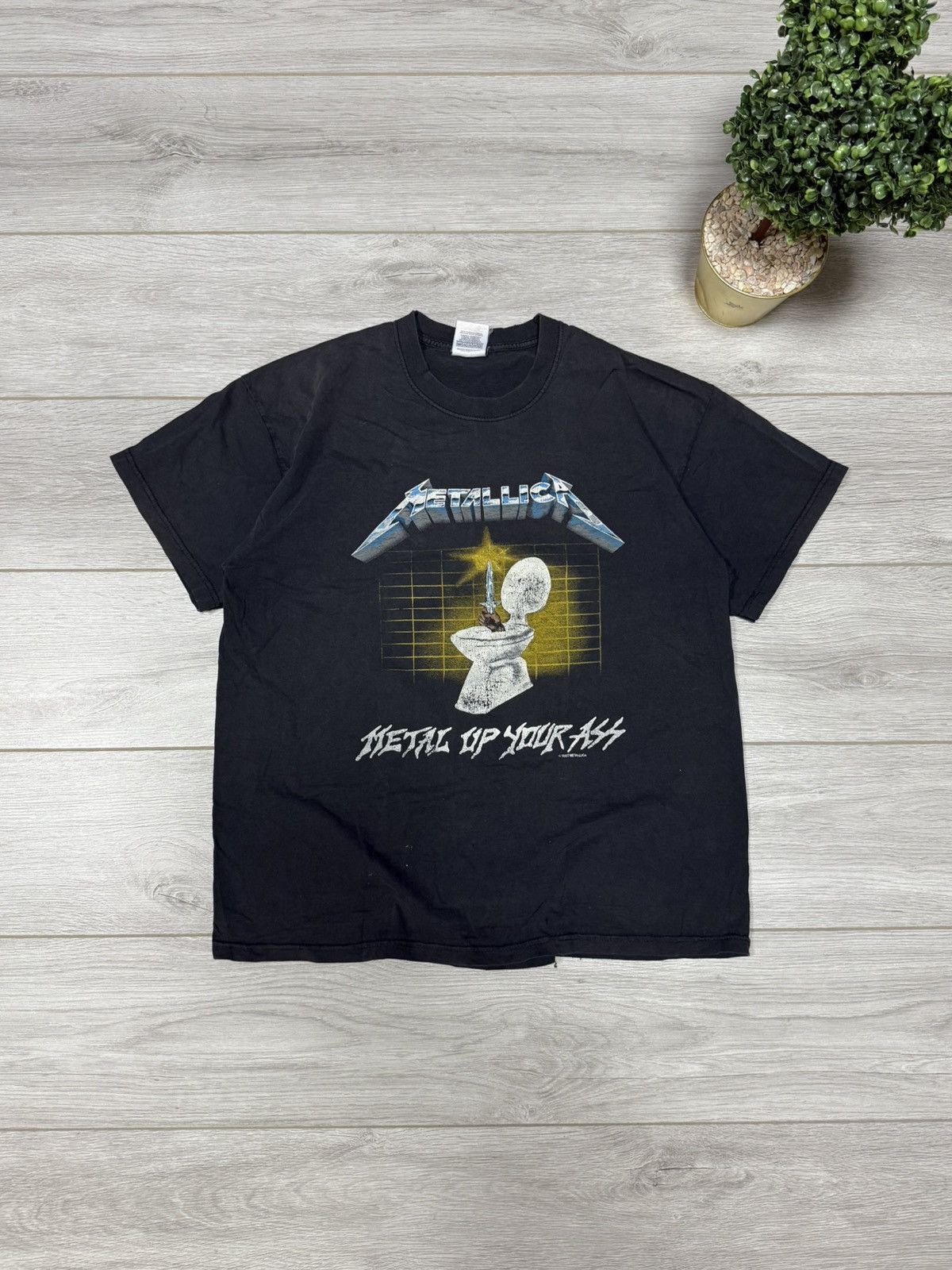 Metallica Vintage Metallica 1994 Metal Up Your Ass Tour Tee toilet Size US XL / EU 56 / 4 - 1 Thumbnail