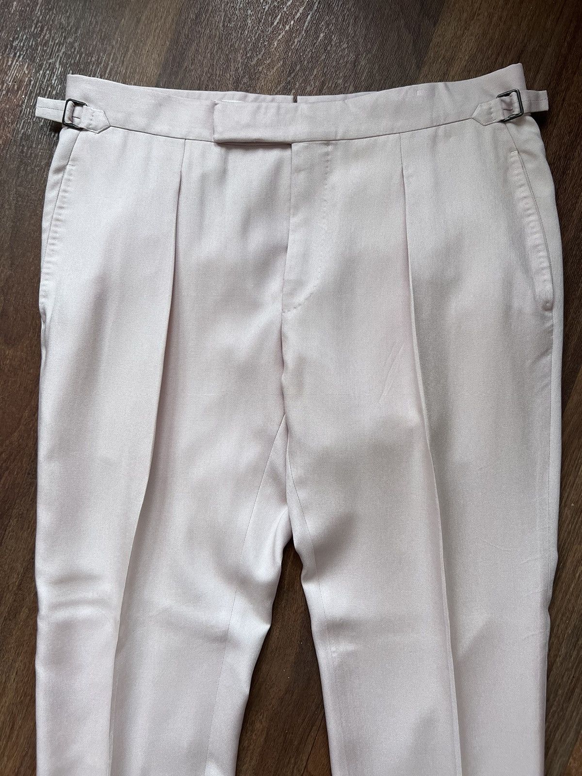 Tom Ford 3K silk/rayon single-pleat trousers, IT52, worn x 4 Size US 36 / EU 52 - 3 Thumbnail