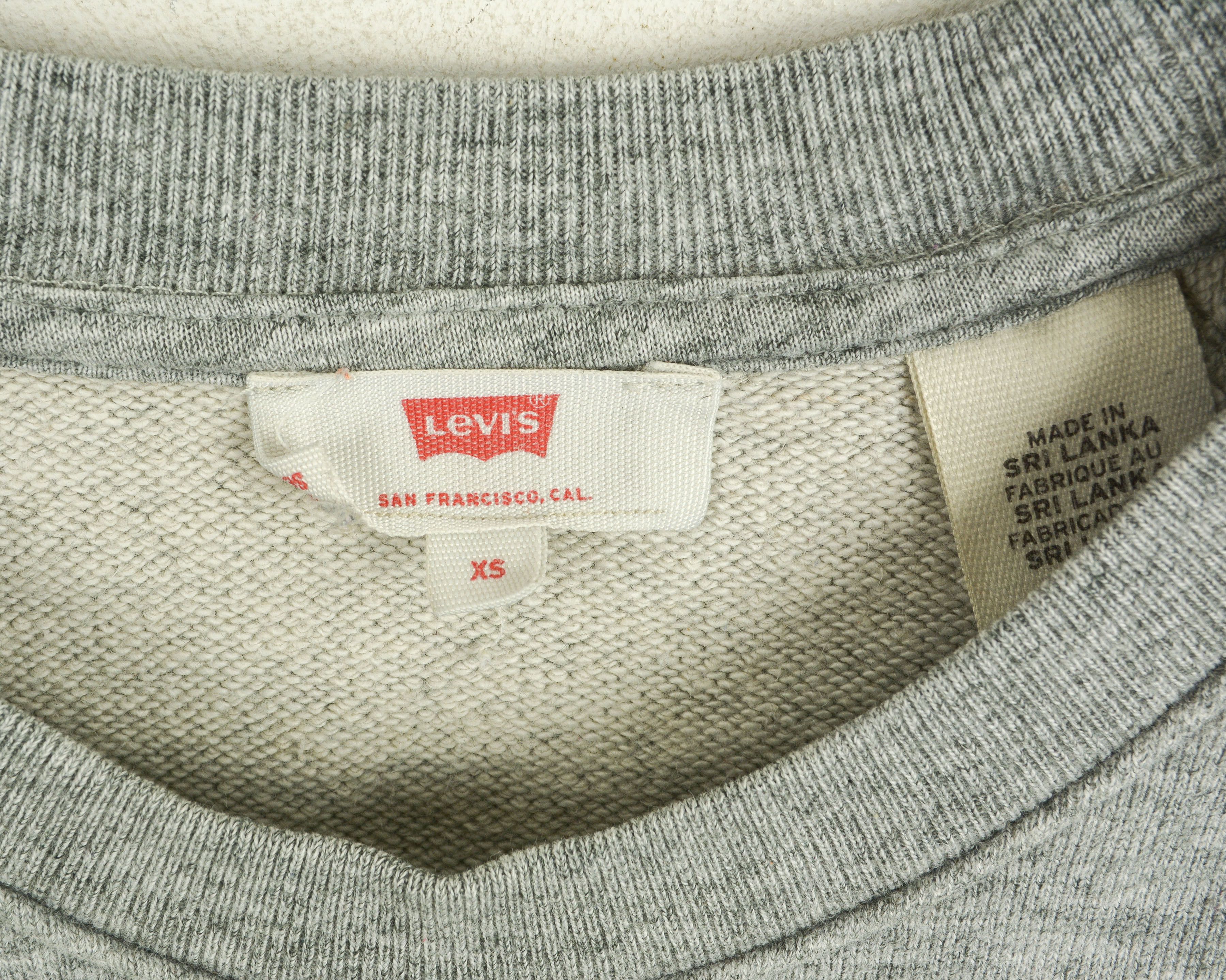 Levi's XS Jumper Pullover Womens Sweatshirt Logo Print Sweater Size XS / US 0-2 / IT 36-38 - 3 Thumbnail