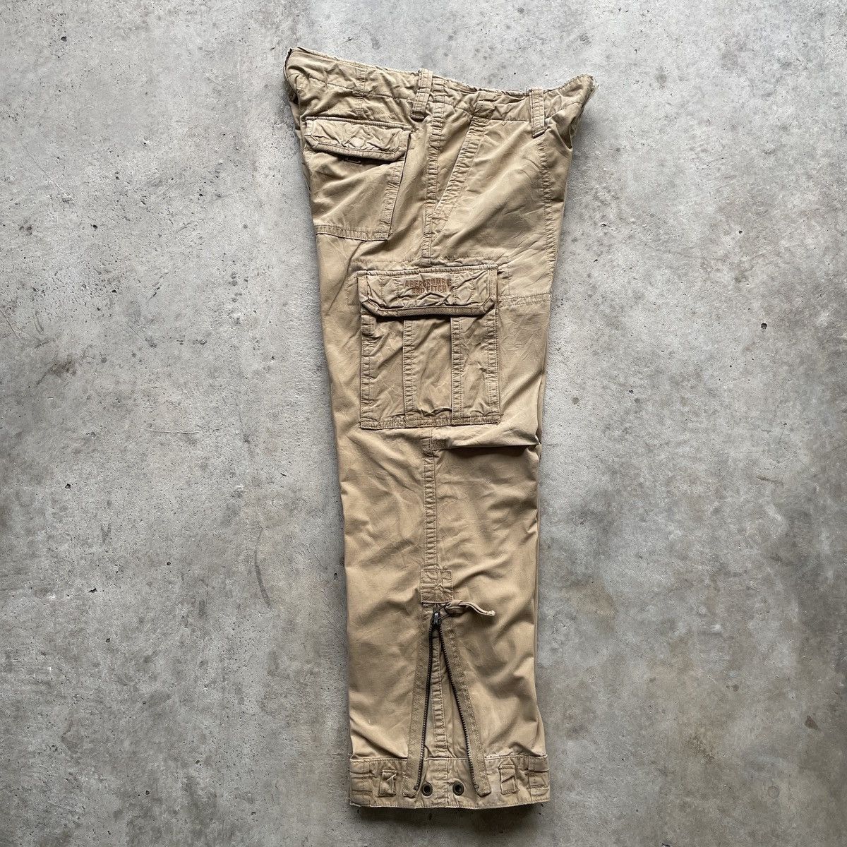 Abercrombie & Fitch × Vintage Abercrombie And Fitch Faded Cargo Pants Tactical W38x31 Size US 38 / EU 54 - 4 Thumbnail