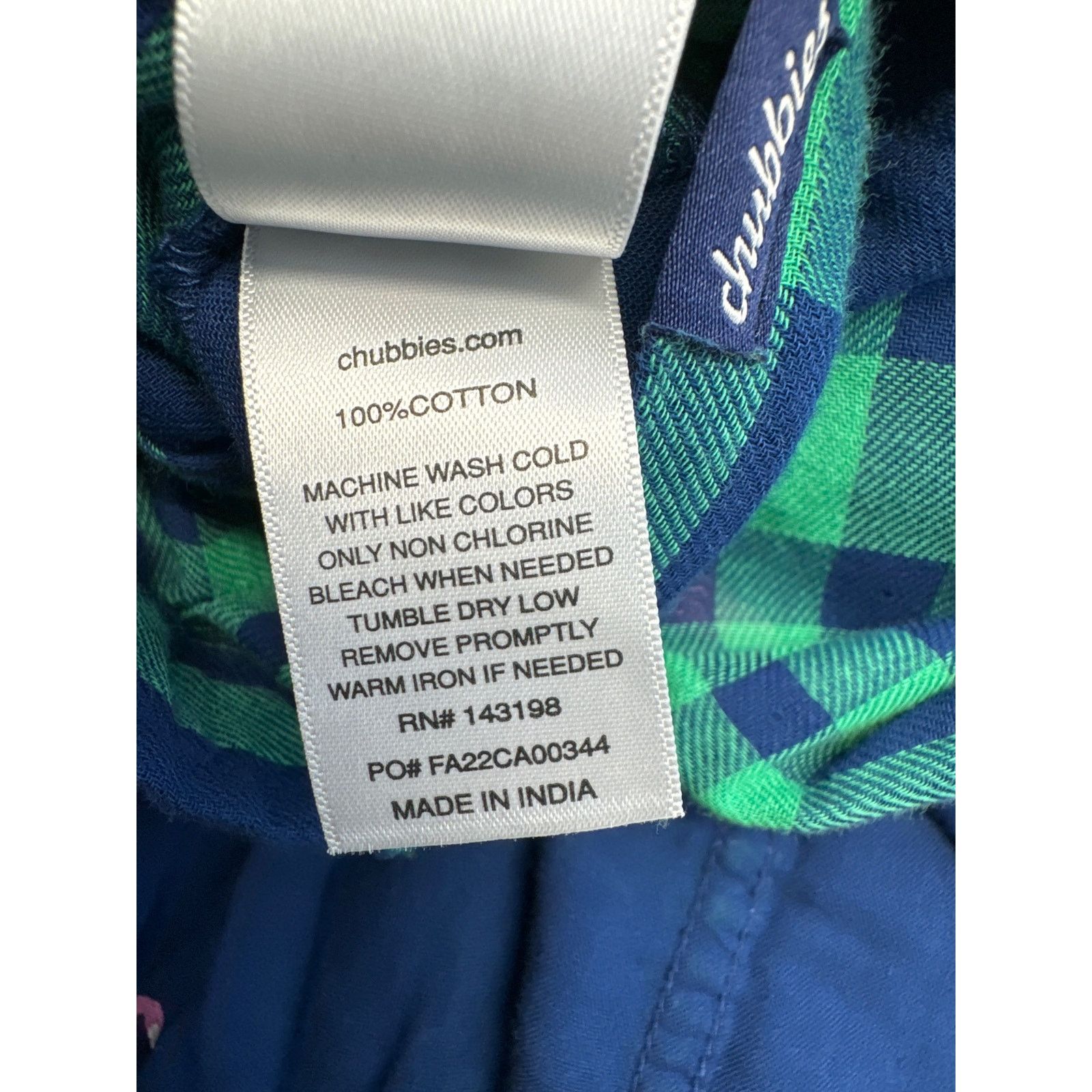 Chubbies Chubbies Grn Plaid Blue Flamingo Pearl Snaps Shirt men sz M Size US M / EU 48-50 / 2 - 10 Thumbnail