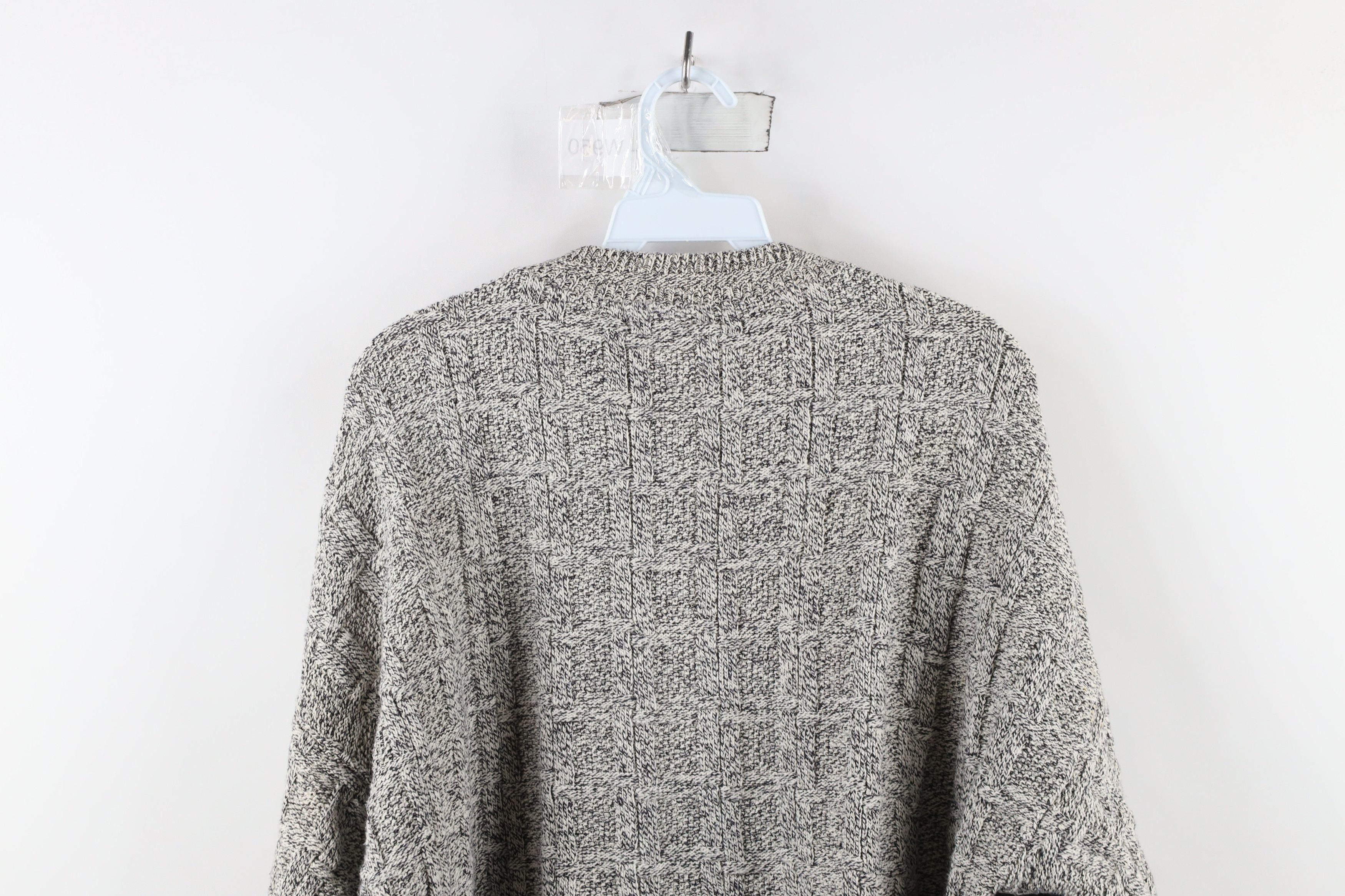 Vintage Vintage 90s Streetwear Hand Framed Cotton Knit Sweater USA Size US XL / EU 56 / 4 - 8 Thumbnail