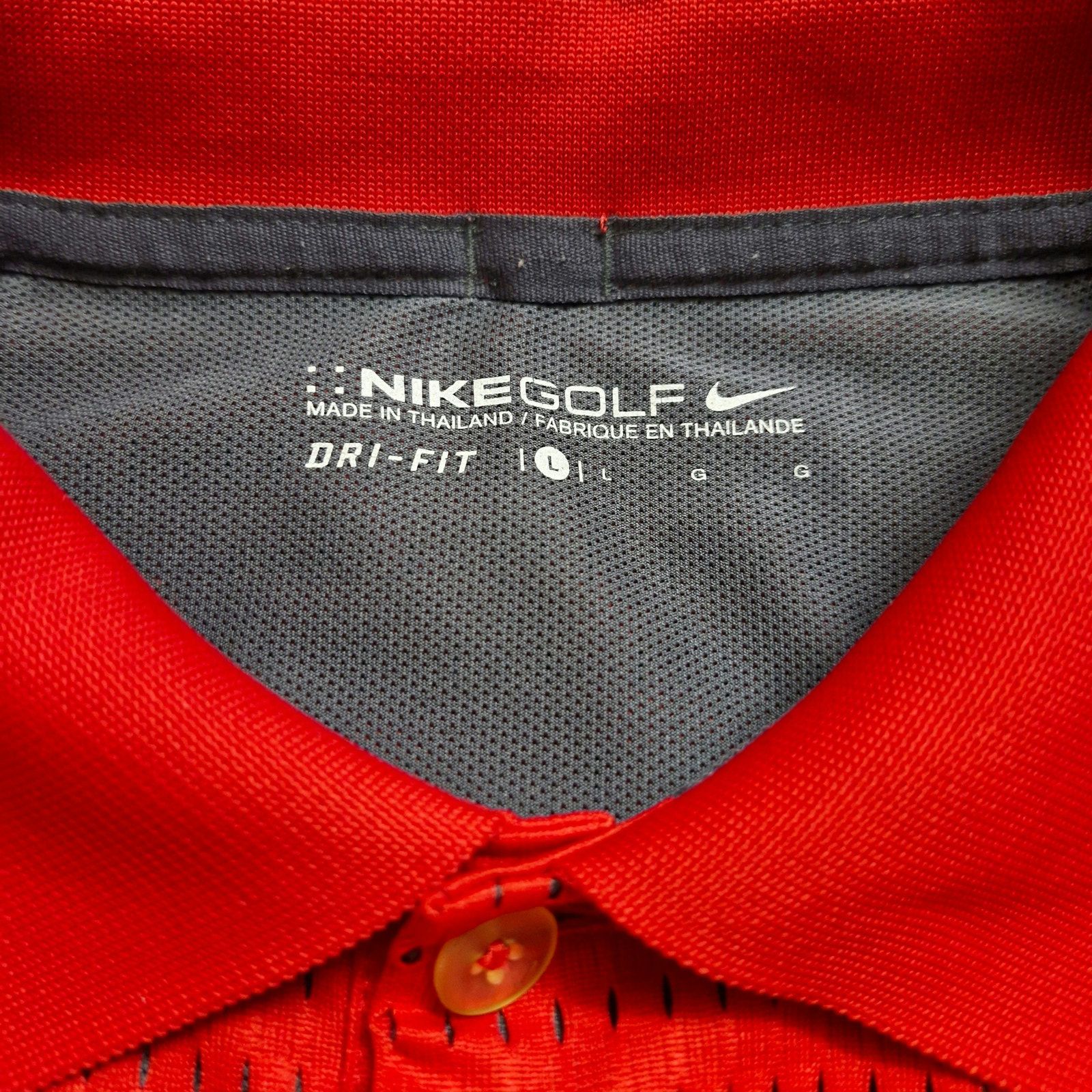 Nike Nike Golf Men’s Polo Shirt Size Large Red Short Sleeve Size US L / EU 52-54 / 3 - 3 Thumbnail