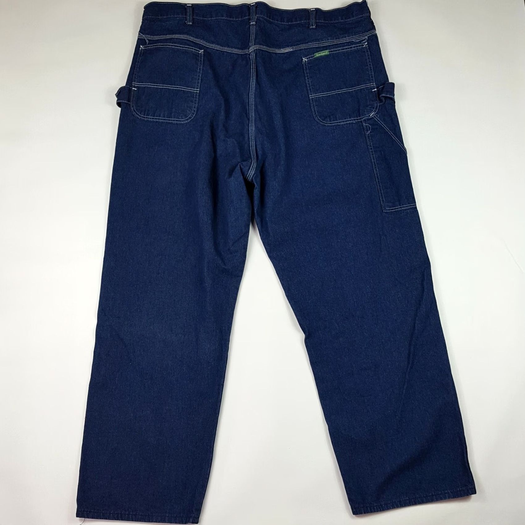 Denime VINTAGE WearGuard Carpenter Men's Jeans 44x31 Dark Denim Blue 80s 90s Workwear Relaxed Regular Mens Size US 44 / EU 60 - 4 Thumbnail