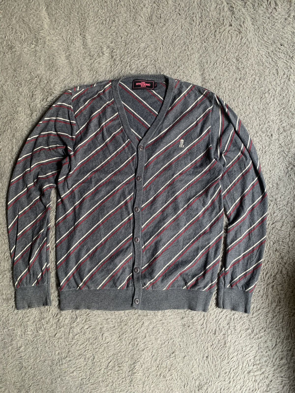 Hysteric Glamour Hysteric Glamour The Hysteric XXX Stripe Knit Cardigan Size US M / EU 48-50 / 2 - 1 Thumbnail