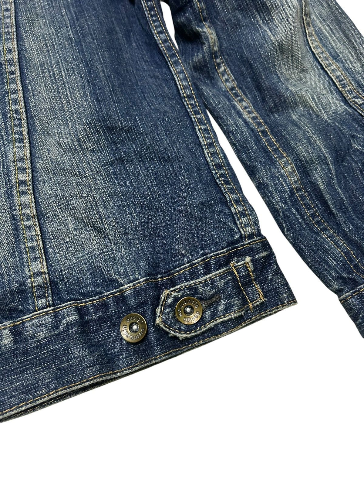 If Six Was Nine × KMRii × Le Grande Bleu (L.G.B.) Semantic Design Punk Style Denim Jacket ☠️☠️ Size US M / EU 48-50 / 2 - 12 Thumbnail