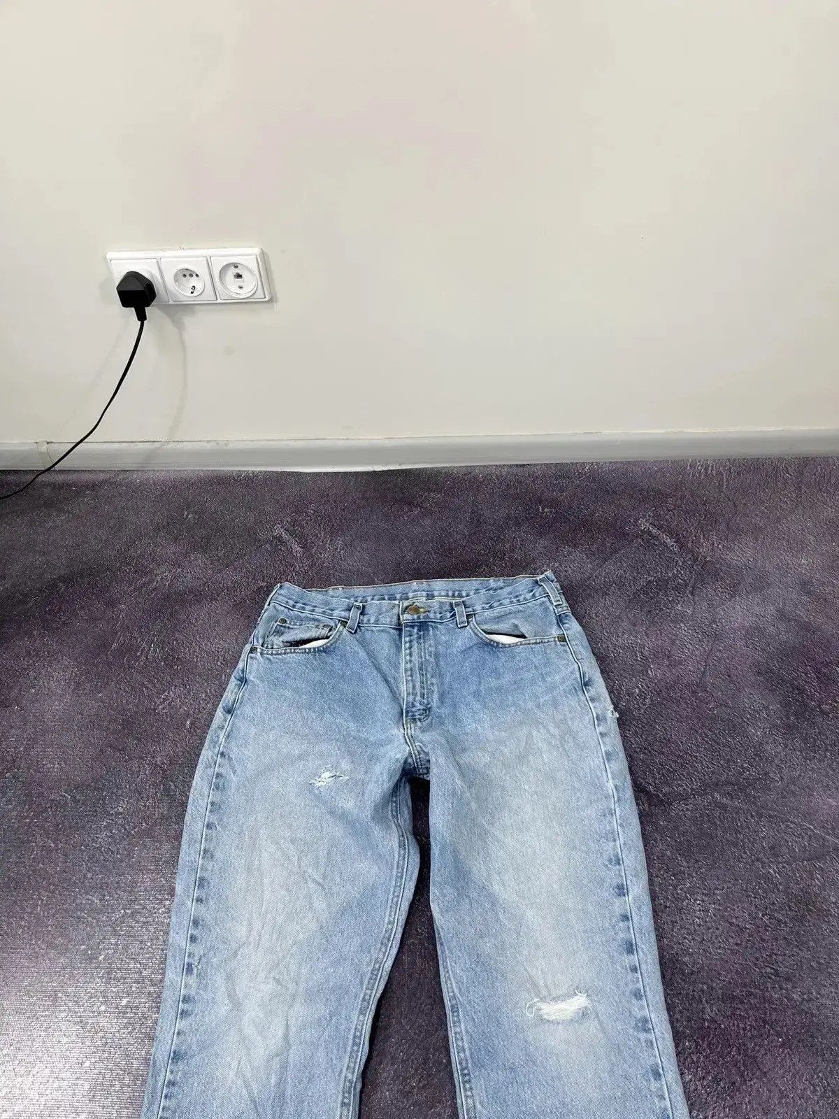 Carhartt × Vintage Vintage Carhartt Light Blue Traditional Fit Denim Hype Jeans Size US 36 / EU 52 - 6 Thumbnail