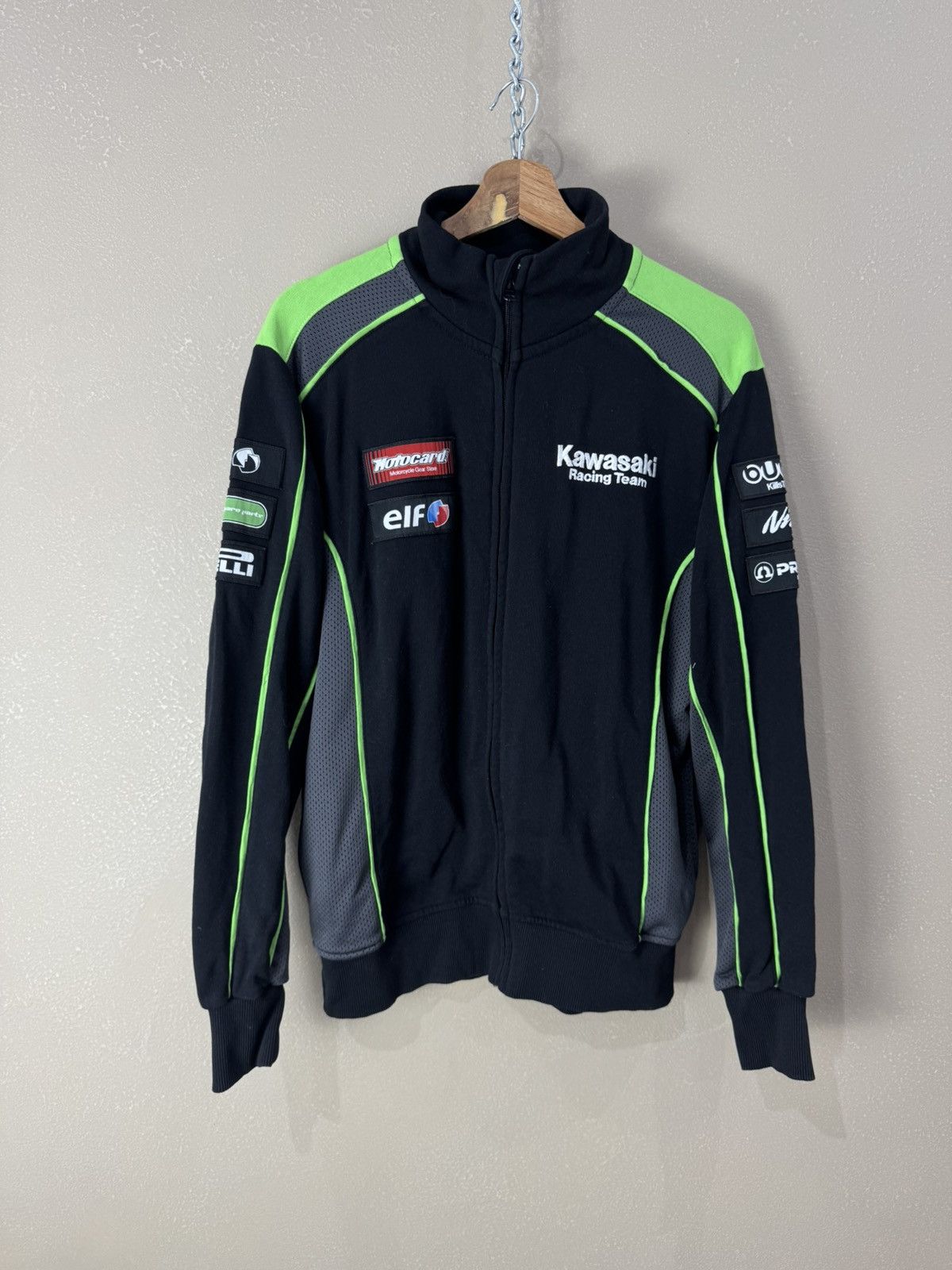 Formula 1 Vintage Kawasaki Moto Racing Zip Sweatshirt Size US M / EU 48-50 / 2 - 1 Thumbnail