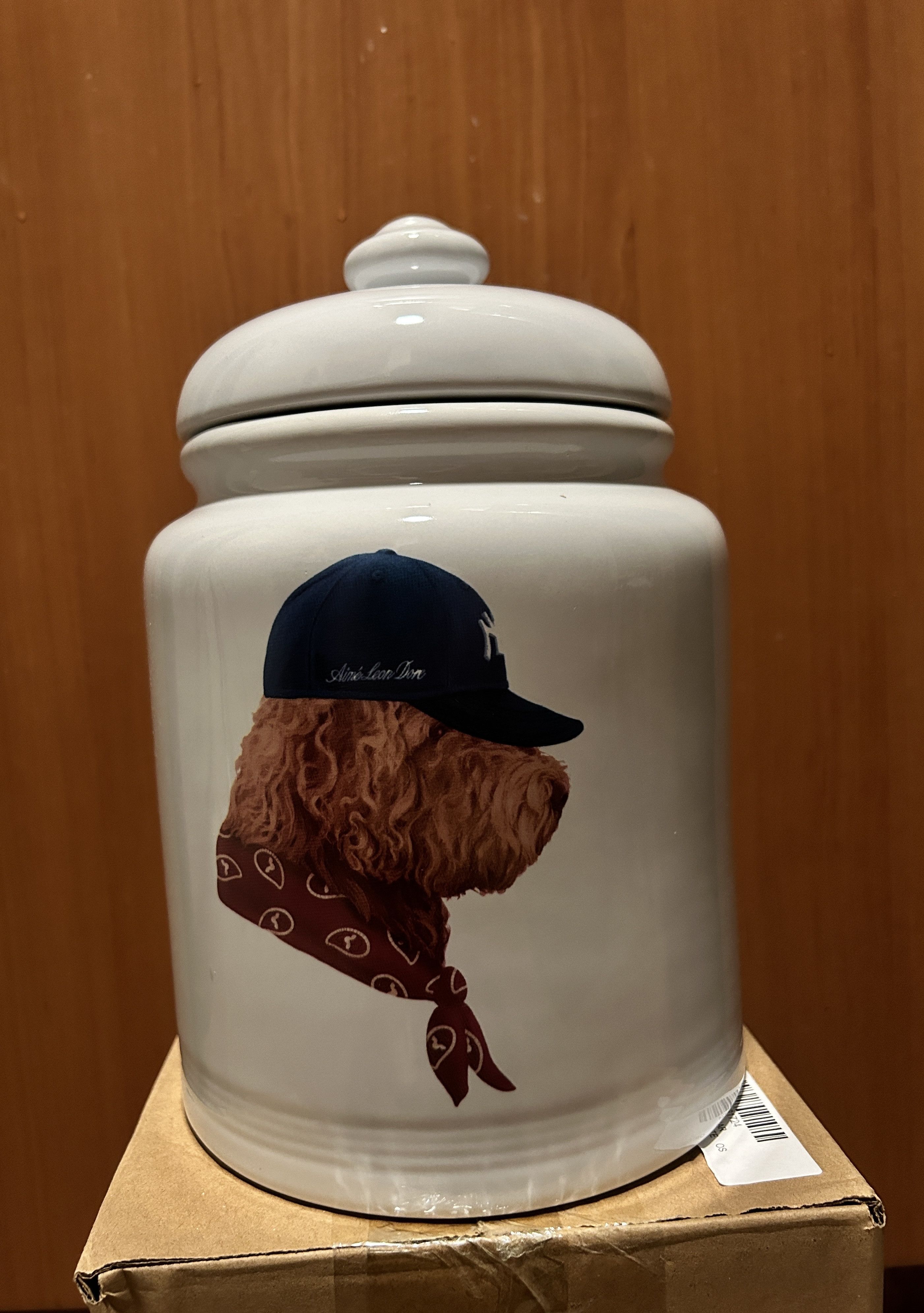 image of Aime Leon Dore Buddy Treat Jar in White, Men's
