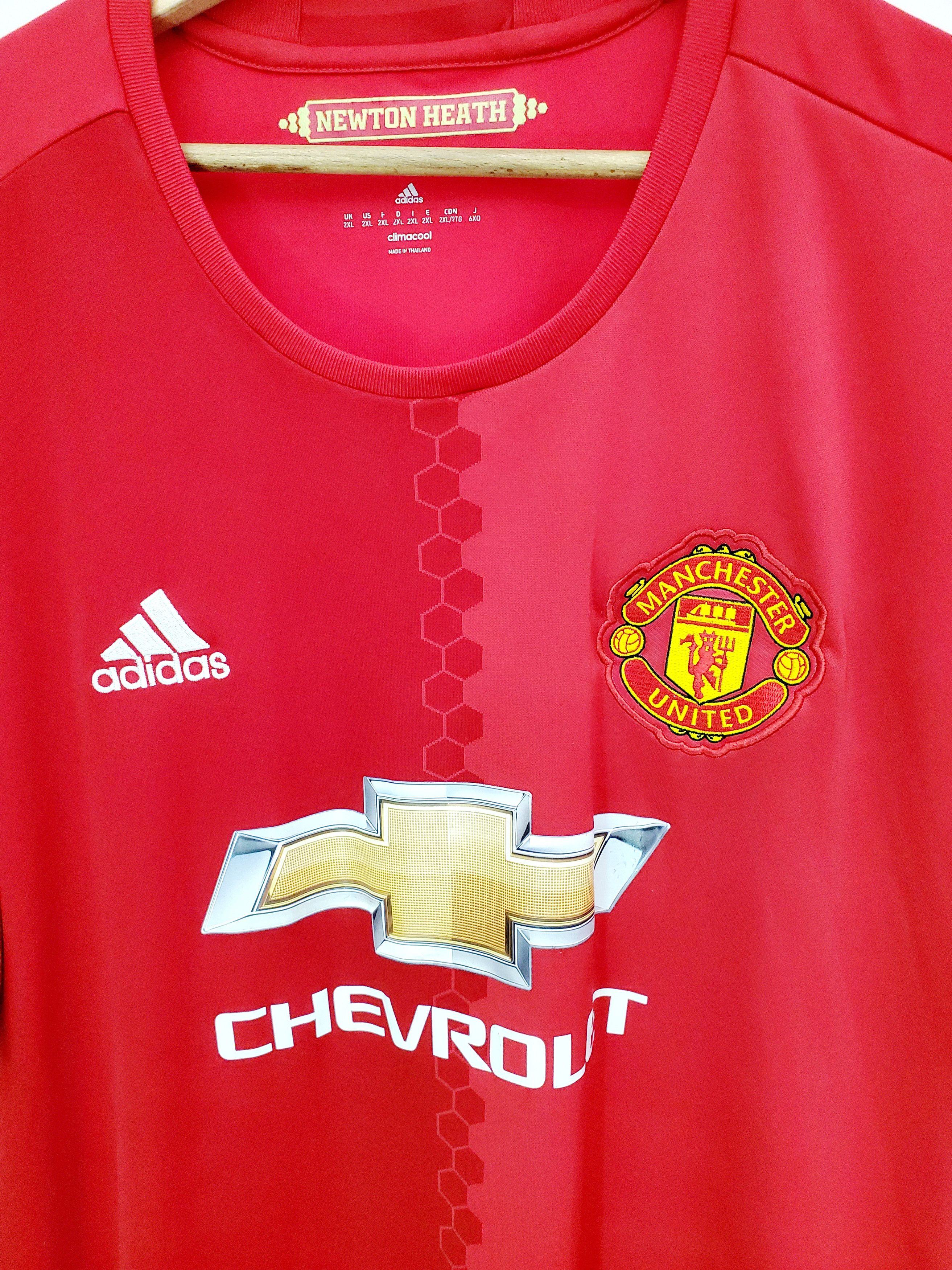 Adidas MANCHESTER UNITED 2016 2017 HOME jersey ideal condition XXl Size US XXL / EU 58 / 5 - 2 Thumbnail