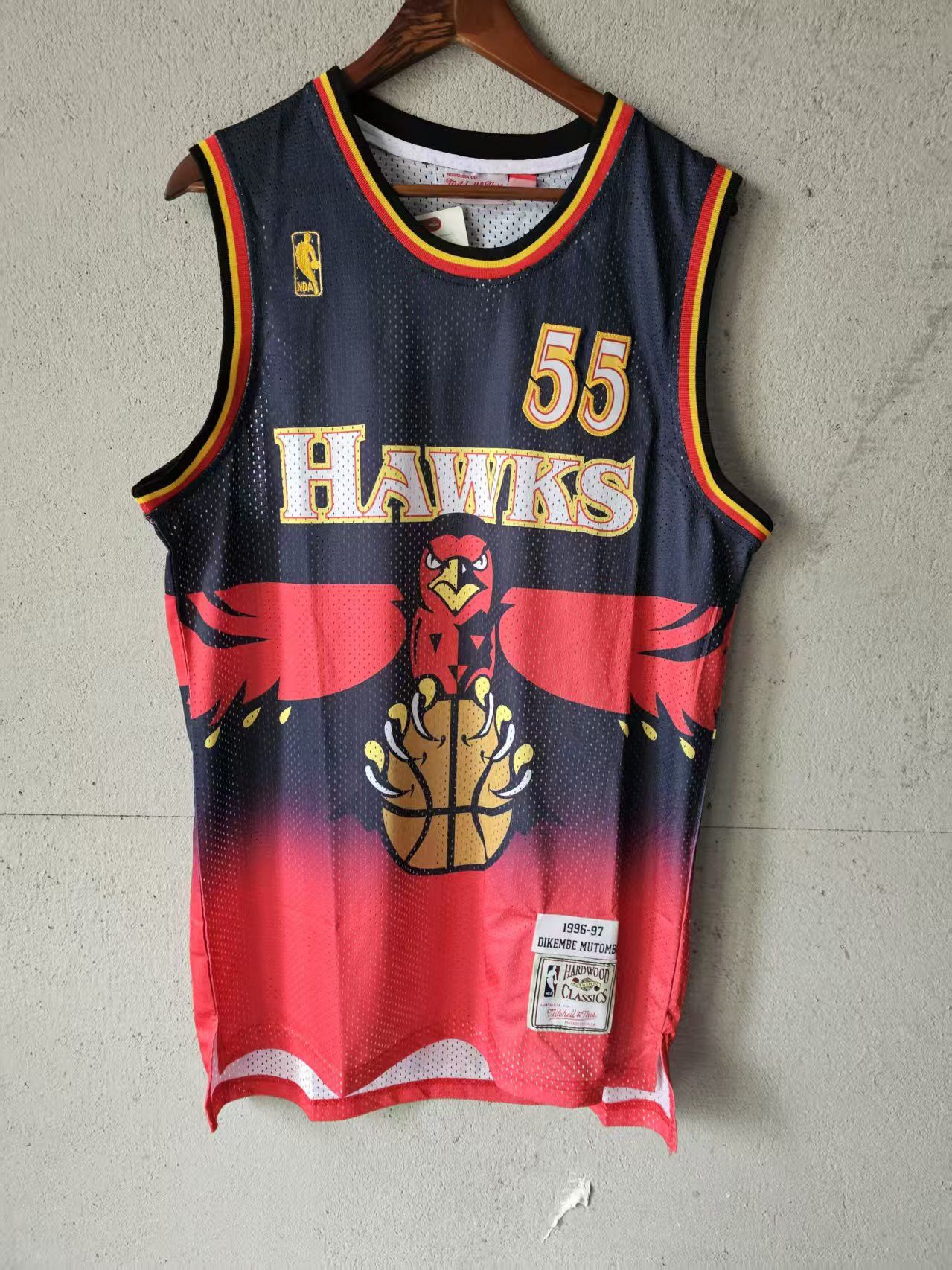 NBA Atlanta Hawks #55 Dikembe Mutombo Jersey Size US S / EU 44-46 / 1 - 2 Thumbnail