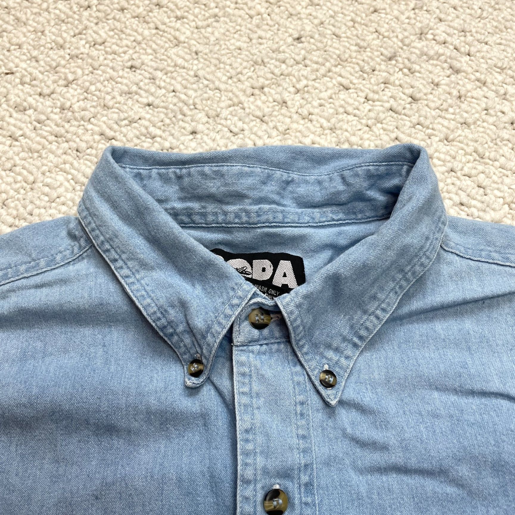 Vintage COPA Banana Shirt Button-Down Collar Pocket Tee Mens XXL Blue Short Sleeve Button Up Front Size US XXL / EU 58 / 5 - 2 Thumbnail