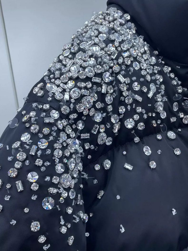 Prada Miumiu Heavy Rhinestone Down Jacket -2505 Size US M / EU 48-50 / 2 - 5 Thumbnail