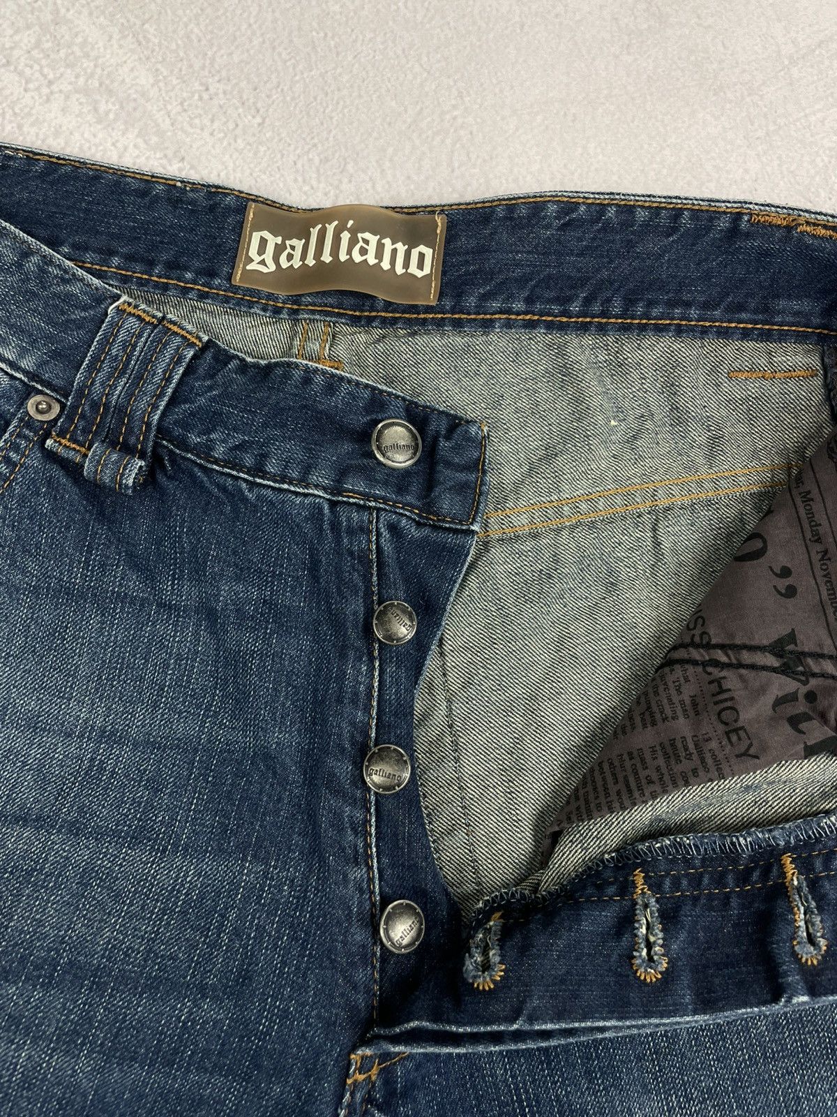 John Galliano × Vintage John Galliano Mens Vintage Pants Jeans Blue Size 32/46 Size US 32 / EU 48 - 7 Thumbnail