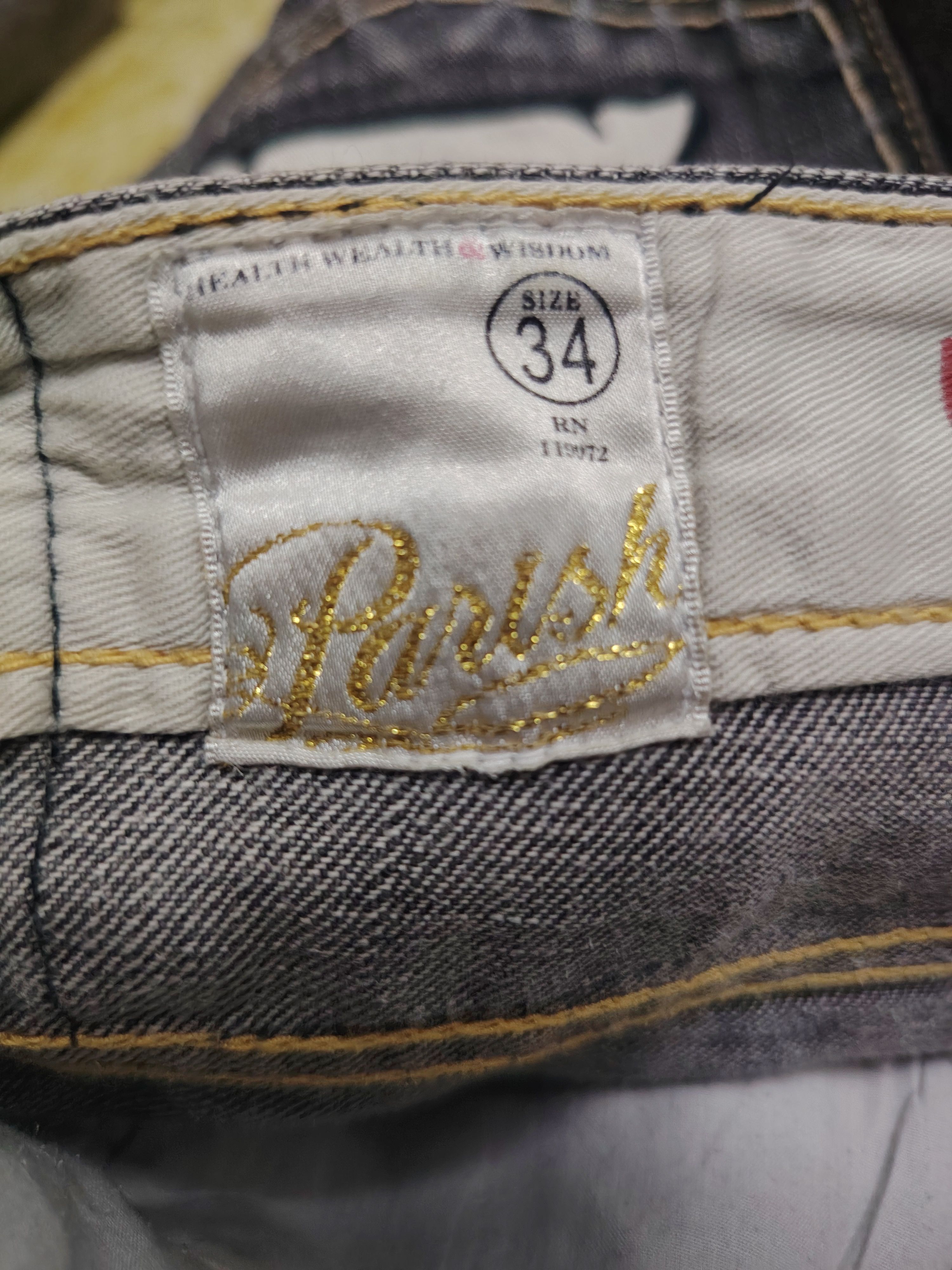 Tribal Streetwear PARISH EMBROIDERY LOGO JEANS Size US 34 / EU 50 - 9 Thumbnail