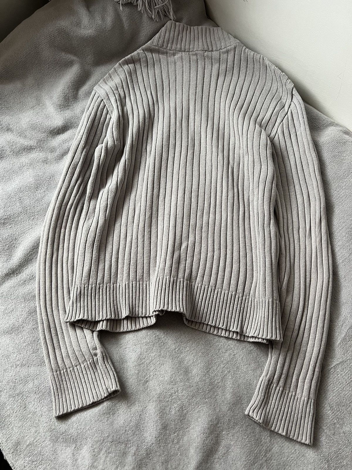 Diesel Diesel zip striped archive punk sweater avant garde y2k 90s Size US L / EU 52-54 / 3 - 6 Thumbnail