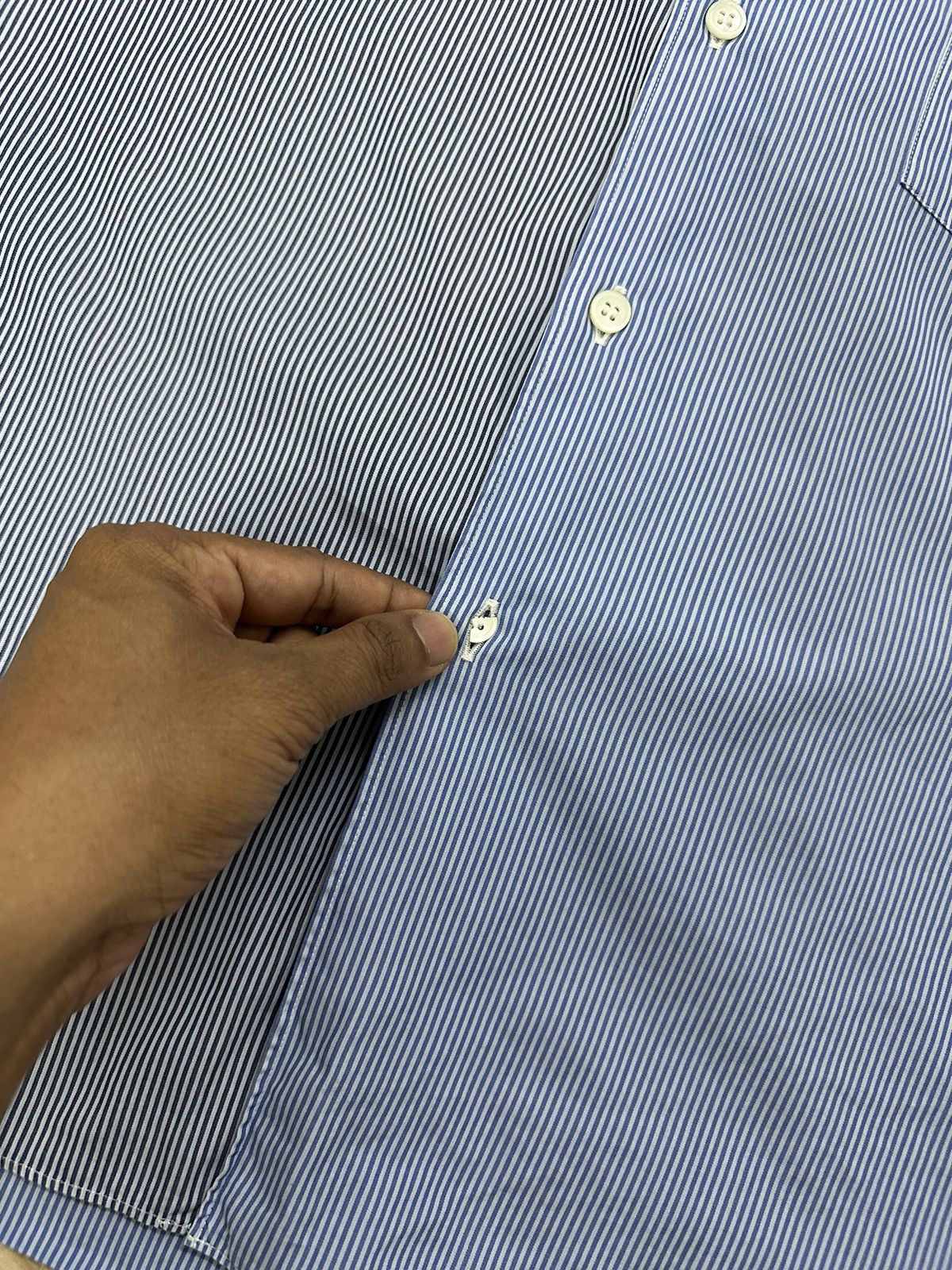 Comme des Garcons × Comme des Garcons Homme × Junya Watanabe Comme des Garcons Homme Patchwork Stripe Cotton Shirt Size US S / EU 44-46 / 1 - 5 Thumbnail