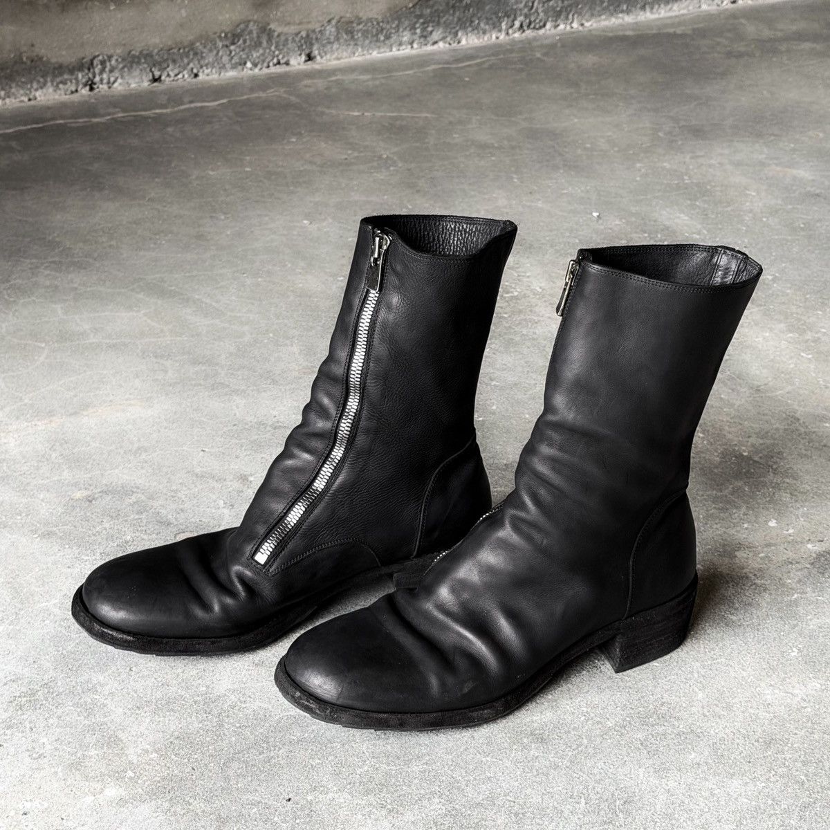 Guidi Guidi x Yohji Yamamoto 788SZ_Y Leather Zip Boots Size US 11 / EU 44 - 1 Thumbnail
