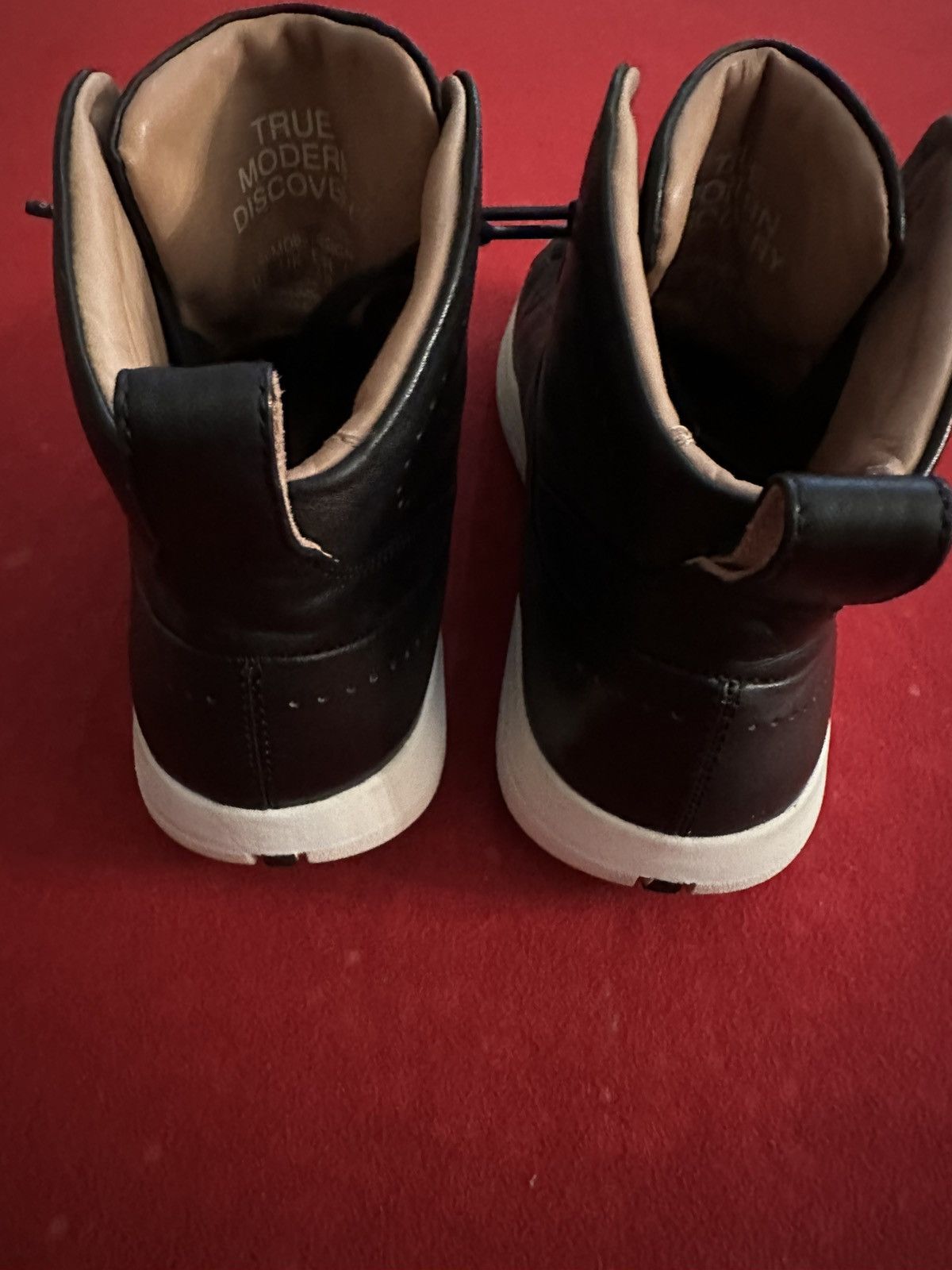 Other MOBS Black Leather Tread High-Top Sneakers SZ 8. Retail $330 Size US 8 / IT 38 - 9 Thumbnail
