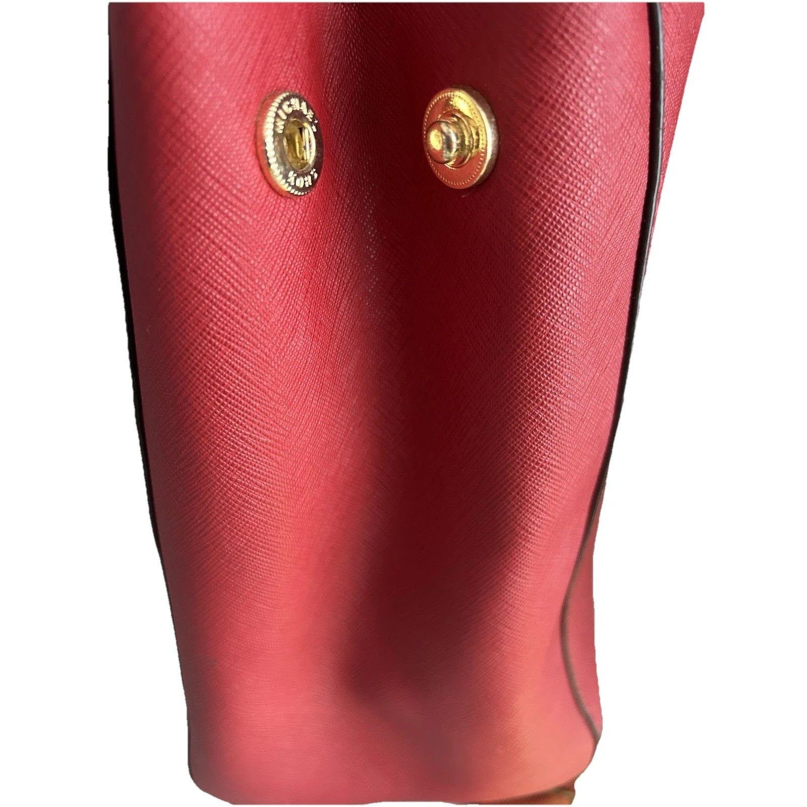 Michael Kors Michael Kors Sutton Red Satchel Saffiano Leather Handle Bag Size ONE SIZE - 17 Thumbnail