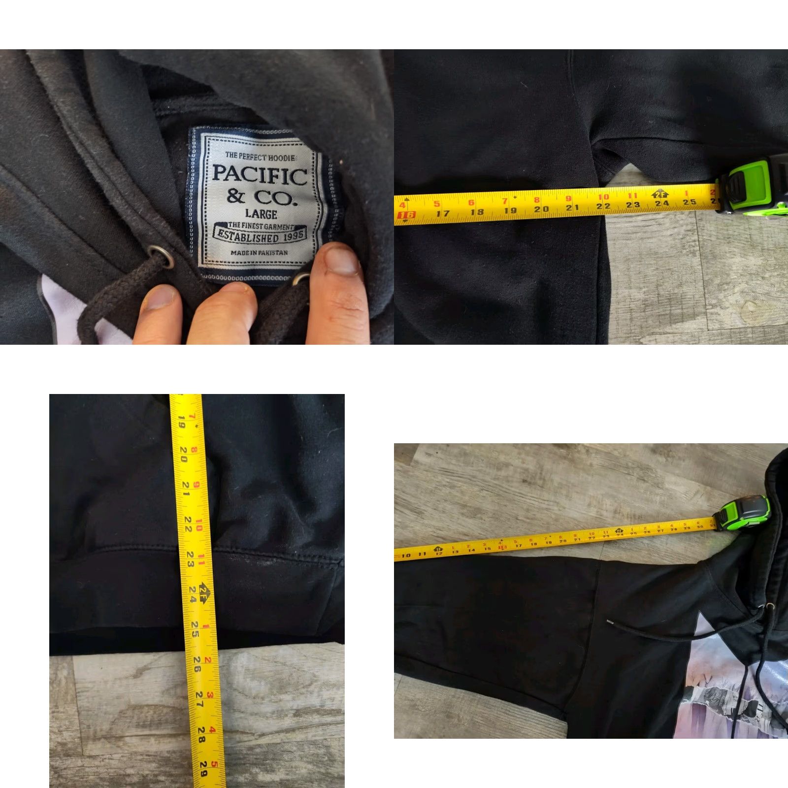 Vintage Pacific & Co. BTS K-Pop Boy Band Hoodie Unisex Adults L Gray Graphic Print Pullover Hooded Sweatshirt Size US L / EU 52-54 / 3 - 8 Thumbnail