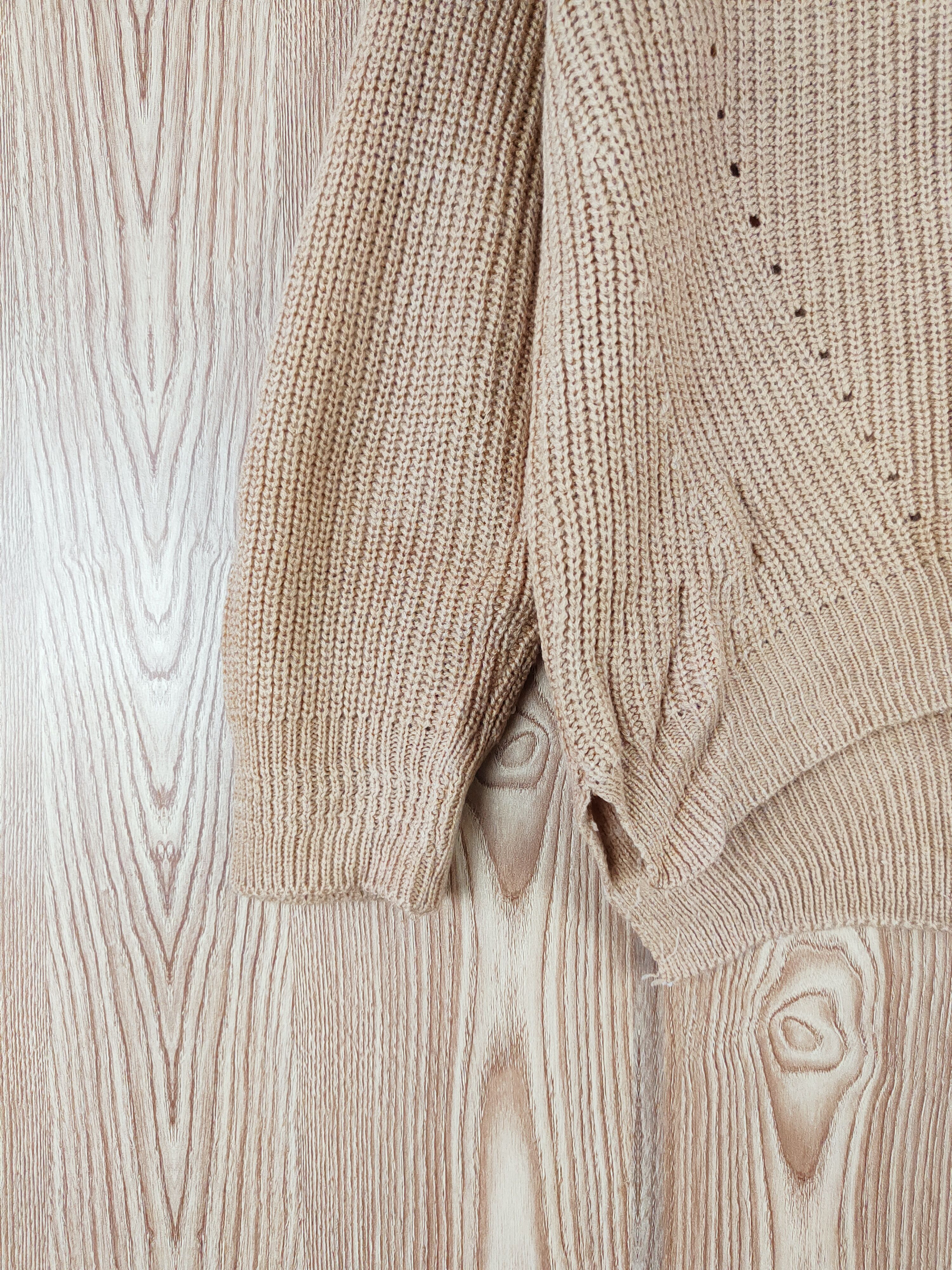 Japanese Brand × Vintage Japanese Brand Brown Knitwear Sweatshirts #W360 Size M / US 6-8 / IT 42-44 - 4 Thumbnail