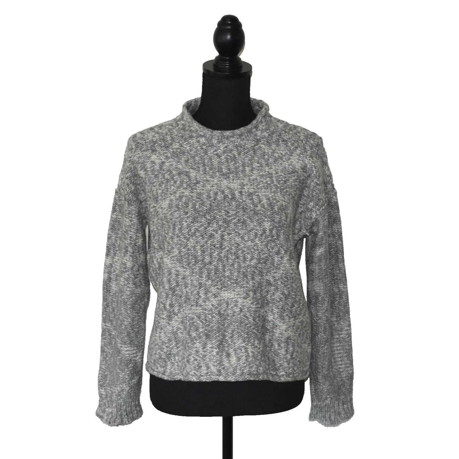 Eileen Fisher NEW EILEEN FISHER Marble Chunky Mock Pullover Sweater Sz XXS Size XXS / US 00 / IT 34 - 1 Thumbnail