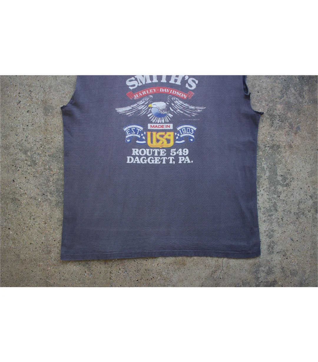 Vintage 1988 Vintage Harley Davidson - Proud Sleeveless T-Shirt Size US L / EU 52-54 / 3 - 10 Thumbnail