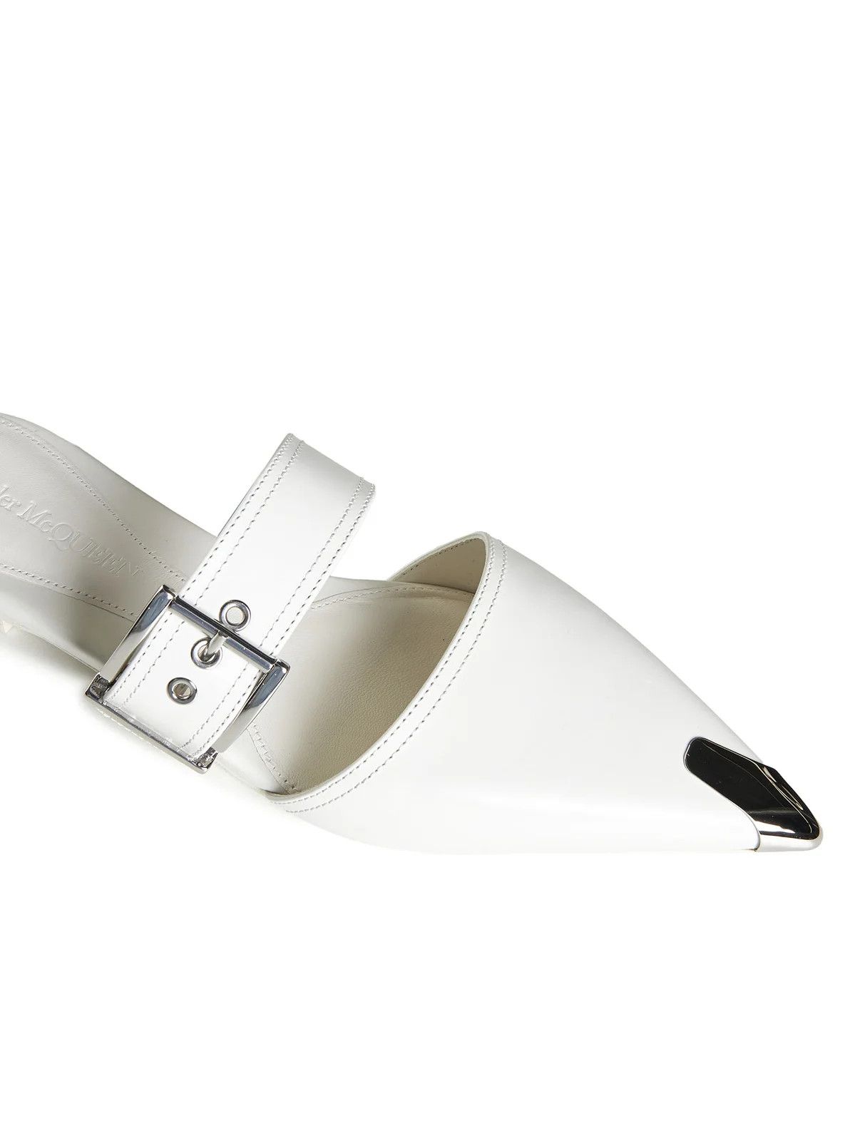 Alexander McQueen o1y0225 Mules in White Size US 9 / IT 39 - 4 Thumbnail
