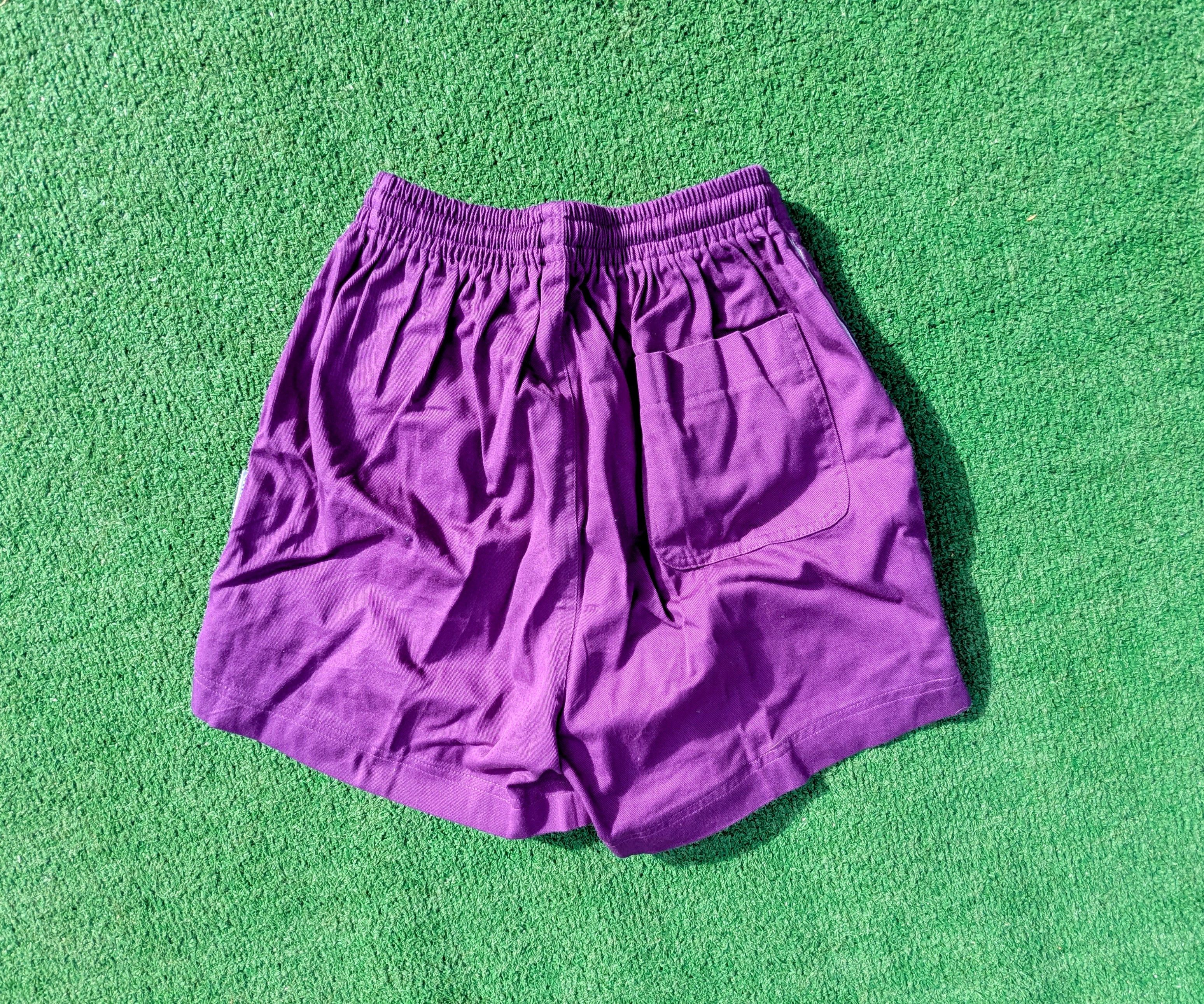 Other Vintage 1980s Purple Freedom Cotton Drawstring Sports Shorts Size 26" / US 2 / IT 38 - 2 Thumbnail