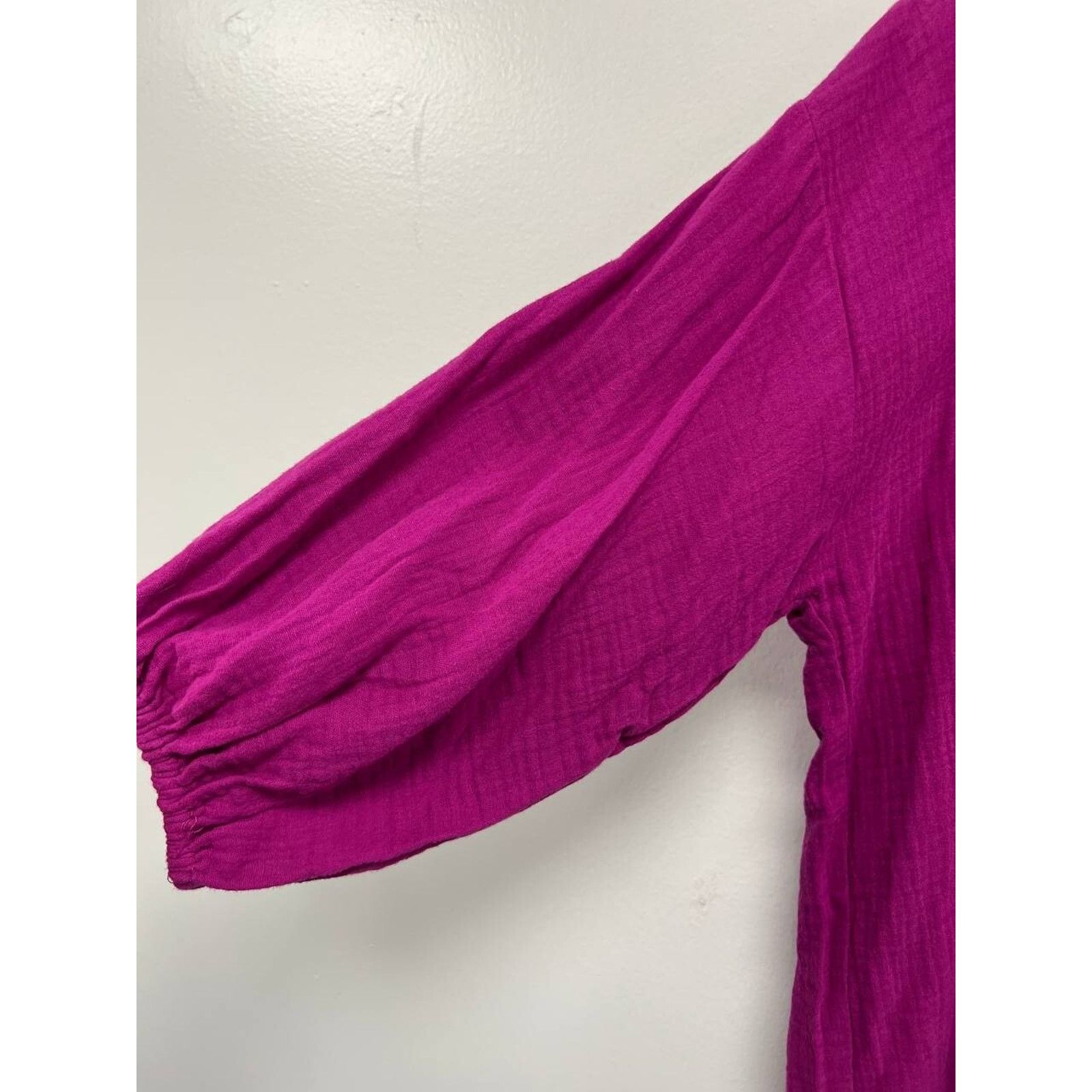 Young Fabulous & Broke Young Fabulous & Broke Fuchsia Gauze Cotton Size XS A000020 Size XS / US 0-2 / IT 36-38 - 7 Thumbnail