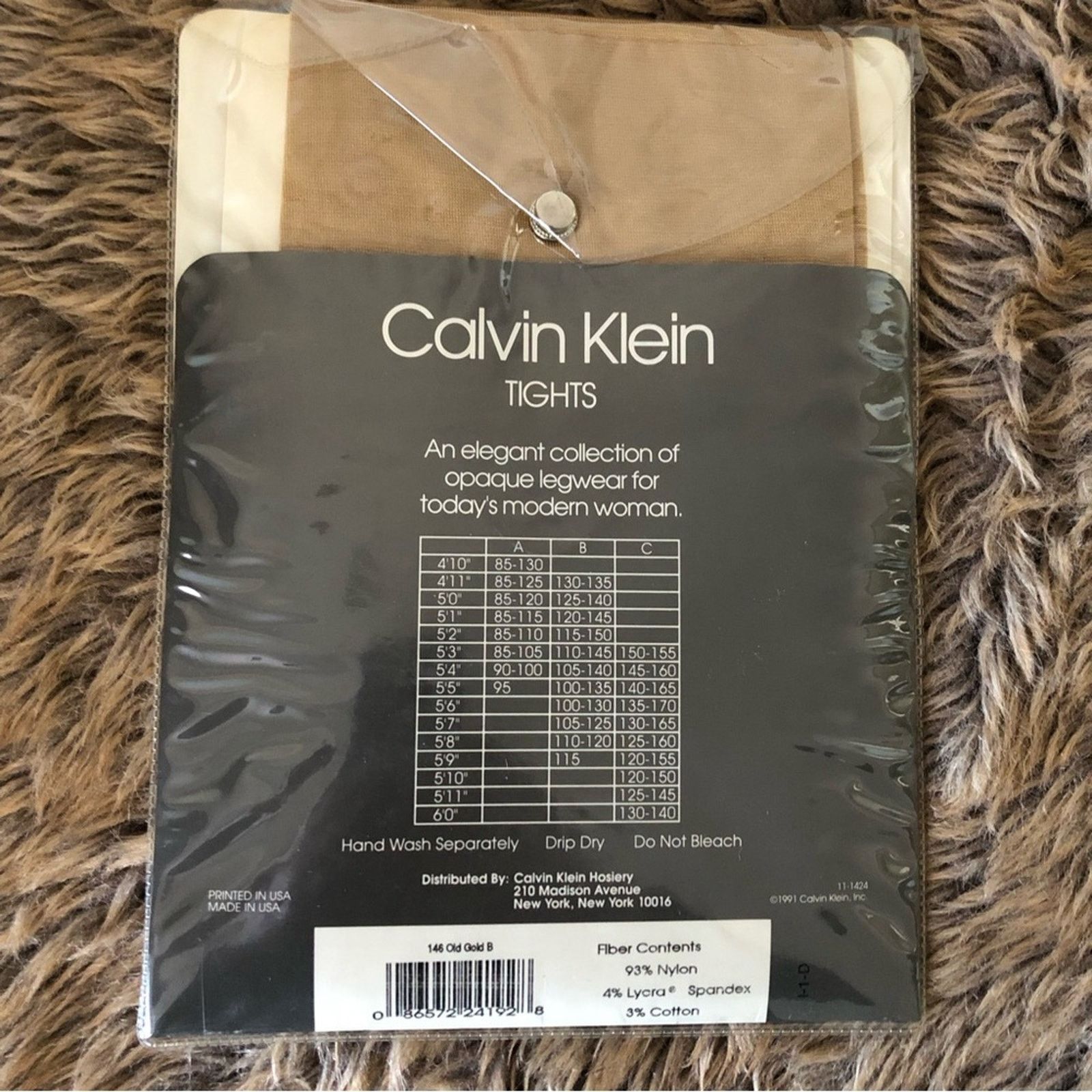 Calvin Klein Calvin Klein tights old gold size B NIP Size ONE SIZE - 2 Thumbnail
