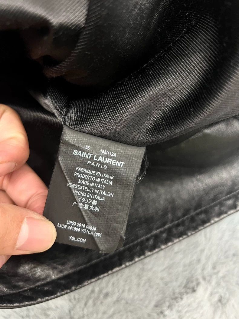 Saint Laurent Paris Saint Laurent Black Leather Biker Jacket-2506 Size US XXL / EU 58 / 5 - 5 Thumbnail