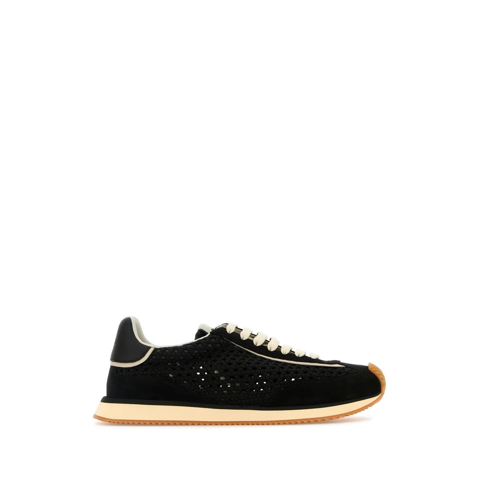 DOLCE&GABBANA Black Fabric Sneakers New & Authentic (Size (M