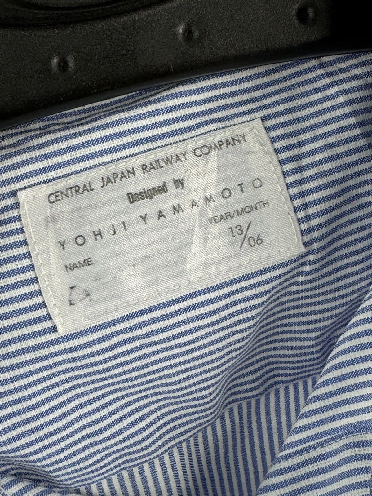 Yohji Yamamoto Yohji Yamamoto stripe central Japan Railway shirt Size US XL / EU 56 / 4 - 8 Thumbnail