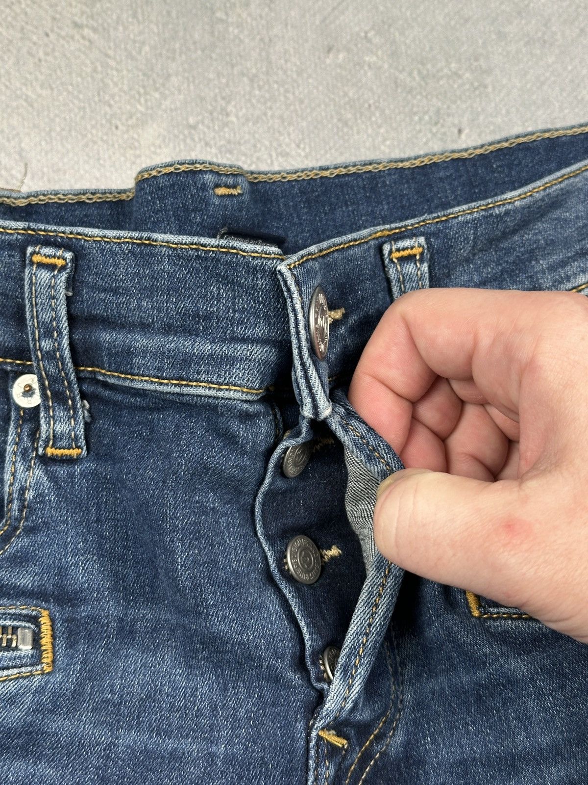 True Religion Vintage True Religion Rocco Moto Biker Jeans Rare Faded Blue Size US 32 / EU 48 - 14 Thumbnail