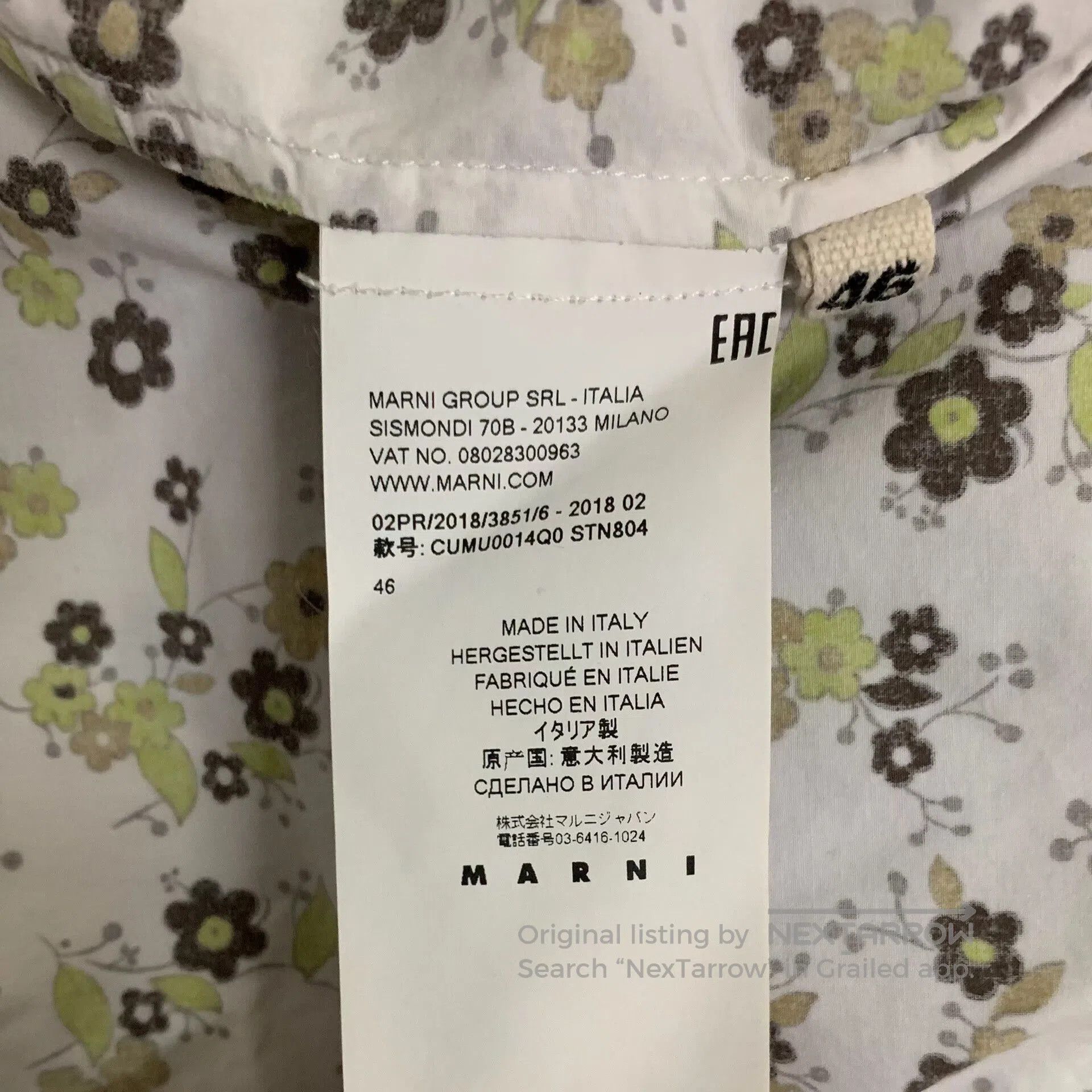 Marni Marni Floral Patterned Shirt. Size L / US 10 / IT 46 - 5 Thumbnail