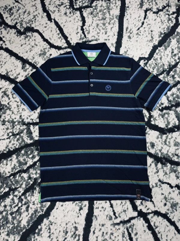 Carlo Colucci Vintage Carlo Colucci navy blue striped polo shirt, L Size US L / EU 52-54 / 3 - 1 Thumbnail