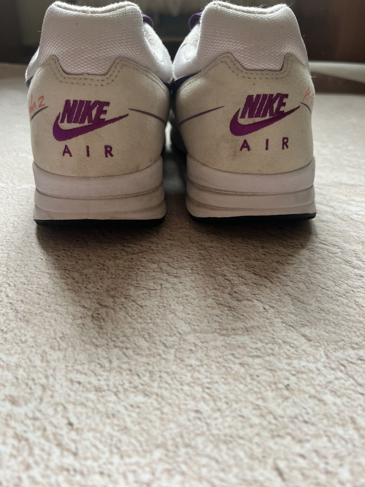 Nike Nike Air Skyon II White Black Purple Mens Shoe Agassi Size US 10.5 / EU 43-44 - 6 Thumbnail