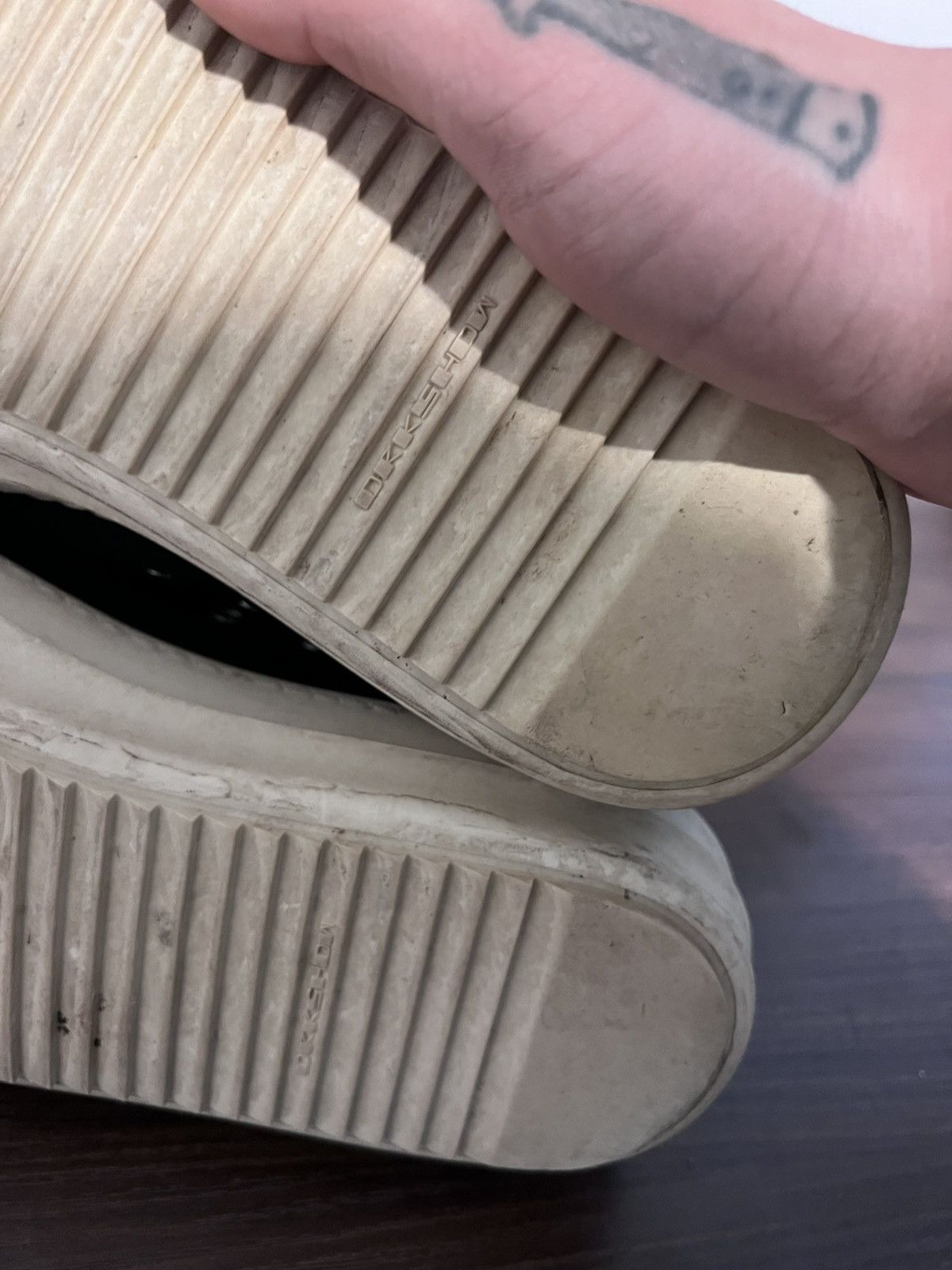 Rick Owens Drkshdw Rick Owens Alternate Stitch Ramones Size US 12 / EU 45 - 9 Thumbnail