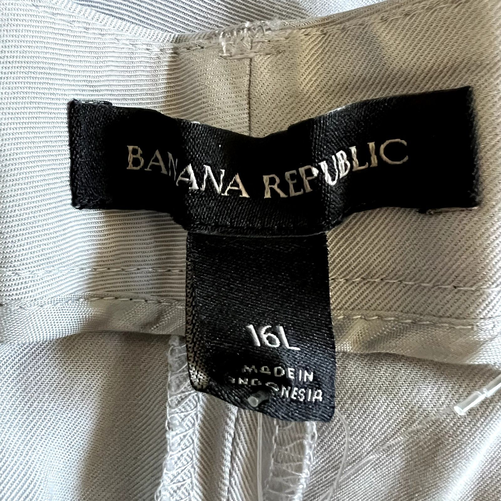 Banana Republic Banana Republic dress pants size 16L gray lyocell DR Size 38" / US 16 / IT 52 - 3 Thumbnail