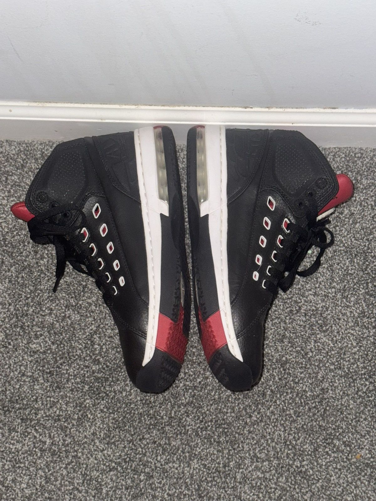 Nike Jordan Ol'School Black White Gym Red Bred Mens Sneakers, 8.5 Size US 8.5 / EU 41-42 - 3 Thumbnail