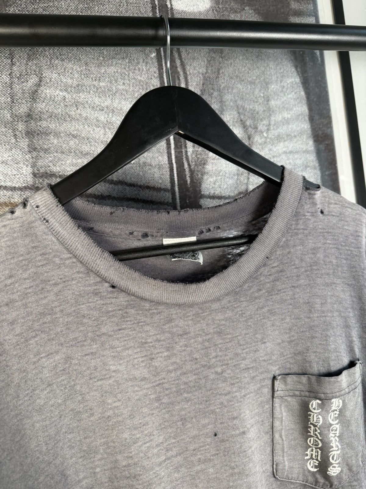 Chrome Hearts ULTIMATE VINTAGE CHROME⛓️90s THRASHED & SUNFADED LOGO POCKET Size US L / EU 52-54 / 3 - 8 Thumbnail