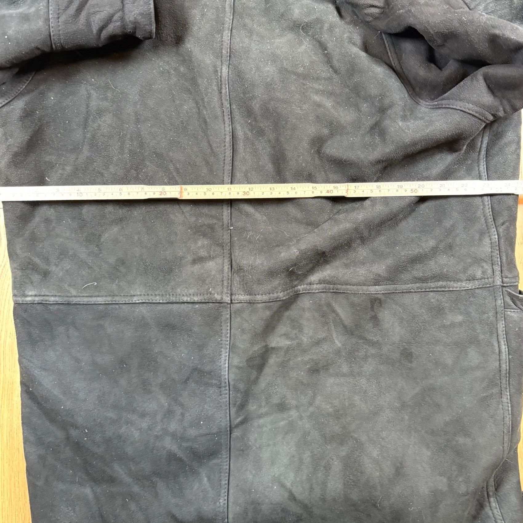 Vintage VINTAGE Sawyer of Napa Coat Mens XL Suede Button Wool Lined Black Overcoat Size US XL / EU 56 / 4 - 5 Thumbnail