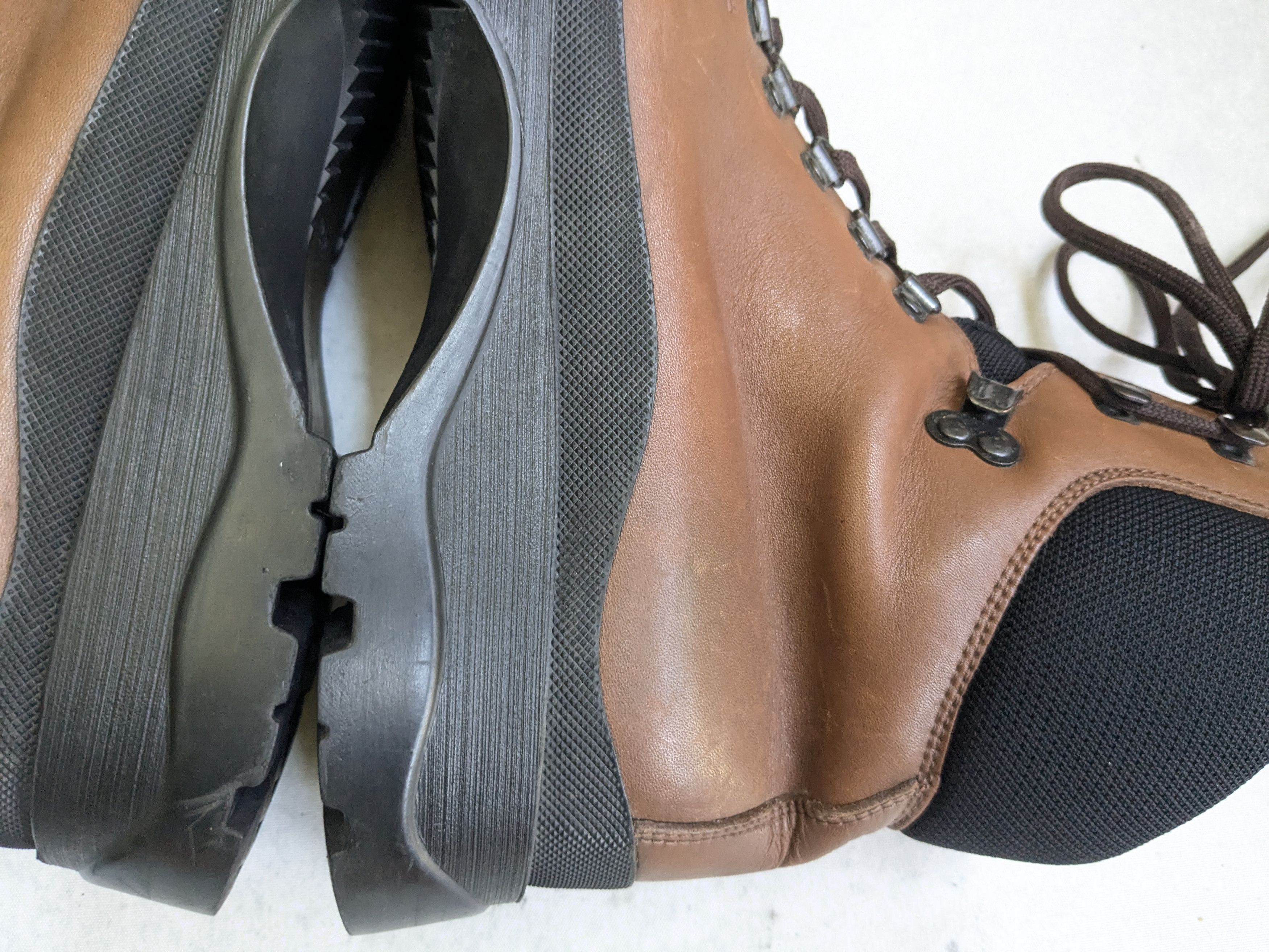 Prada Prada Combat Boots Brown 10.5 High Tops Leather Y2K Size US 10.5 / EU 43-44 - 13 Thumbnail